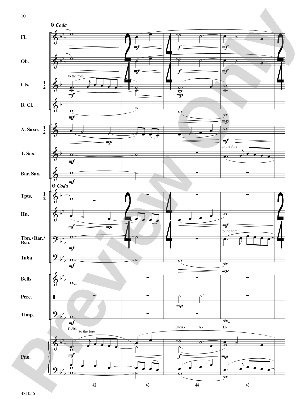 Walking Tune: Concert Band Conductor Score & Parts