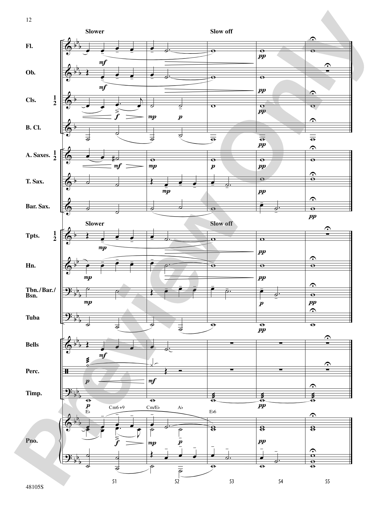 Walking Tune: Concert Band Conductor Score & Parts