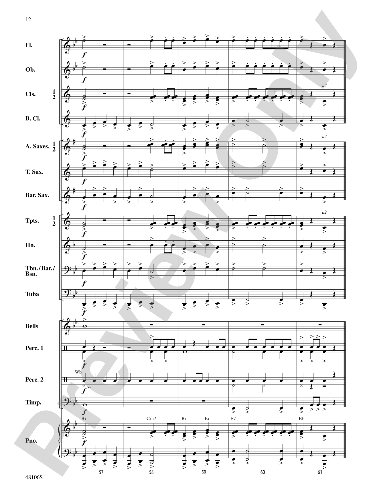 Fanfare and Festival: Concert Band Conductor Score & Parts