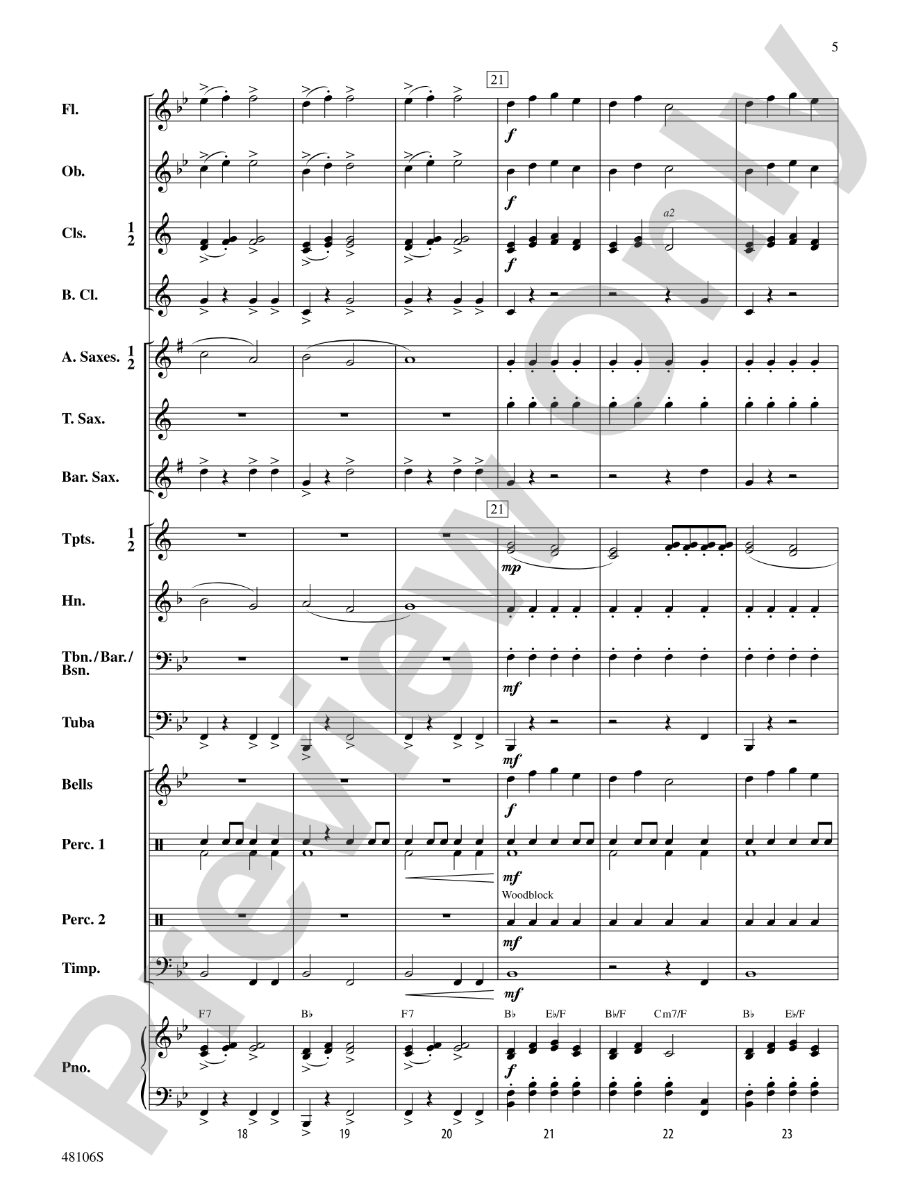 Fanfare and Festival: Concert Band Conductor Score & Parts