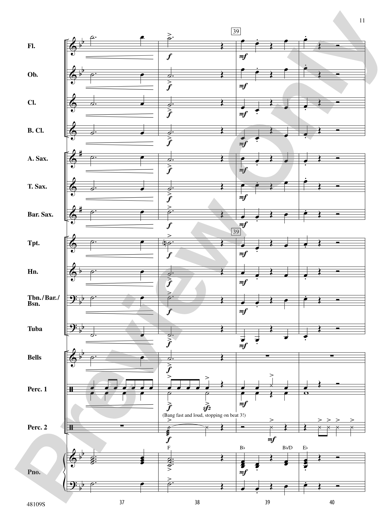Kitchen Musicians: Concert Band Conductor Score & Parts