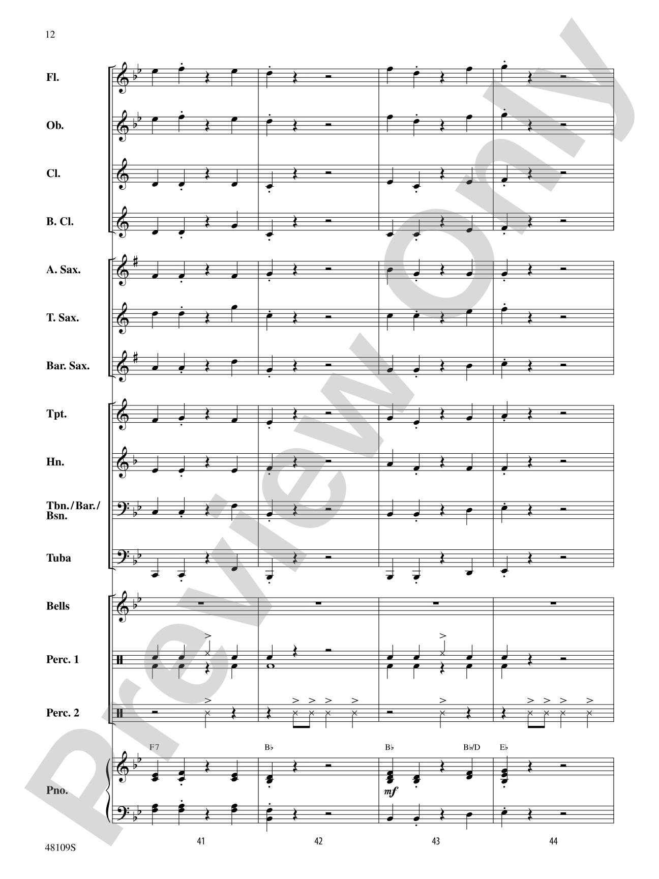 Kitchen Musicians: Concert Band Conductor Score & Parts