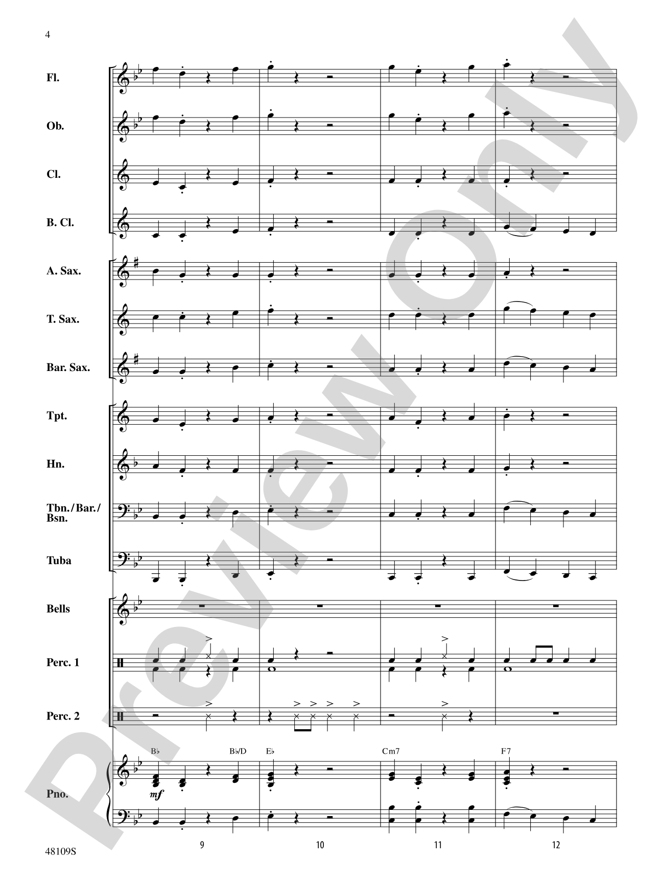 Kitchen Musicians: Concert Band Conductor Score & Parts