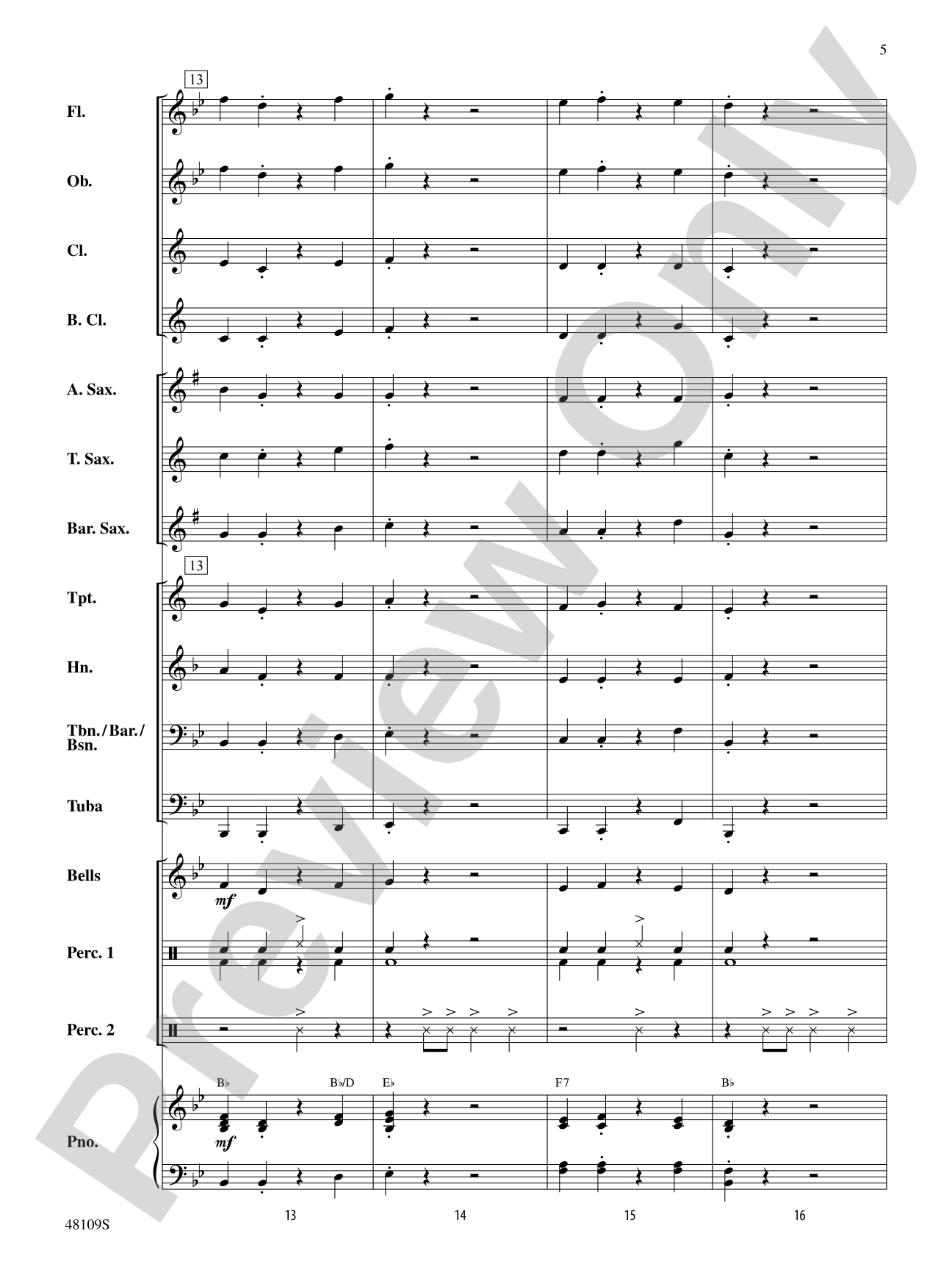 Kitchen Musicians: Concert Band Conductor Score & Parts
