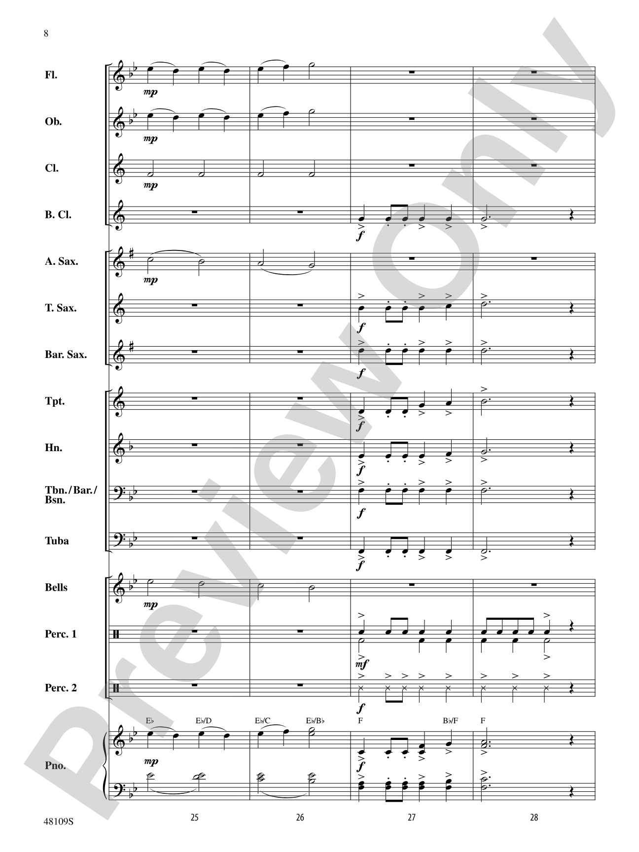 Kitchen Musicians: Concert Band Conductor Score & Parts