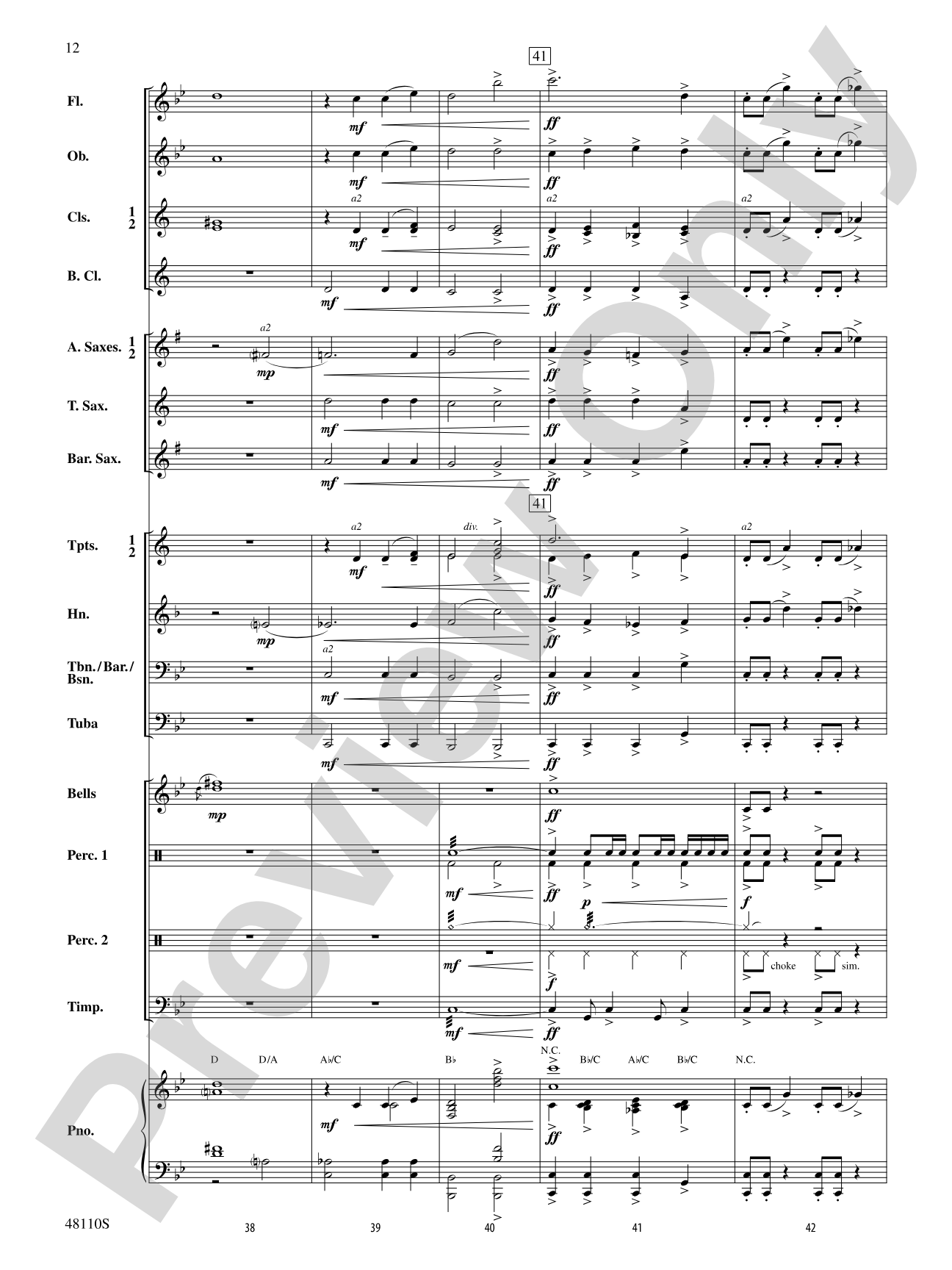 Escape from Thunder Mountain: Concert Band Conductor Score & Parts
