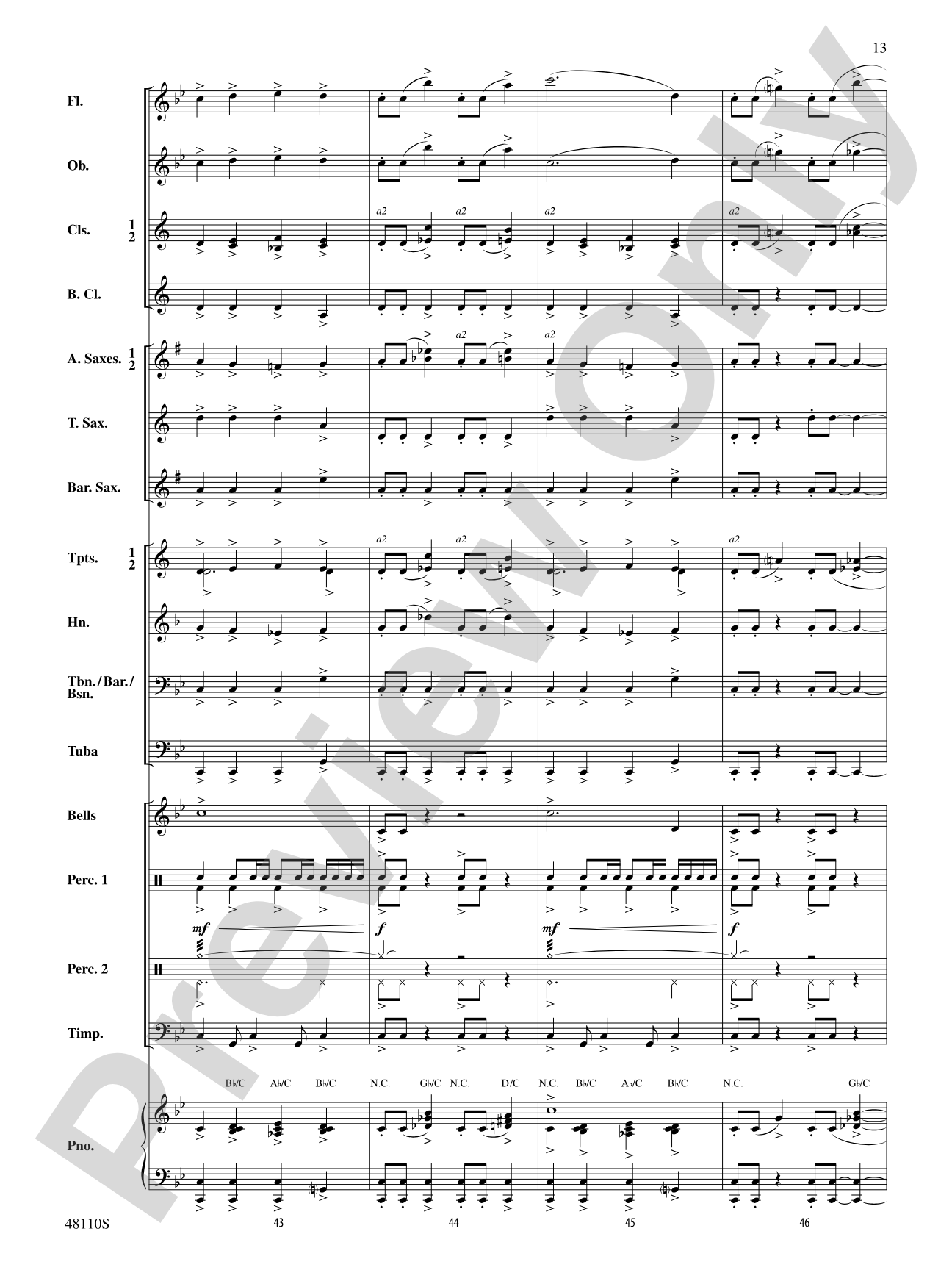 Escape from Thunder Mountain: Concert Band Conductor Score & Parts