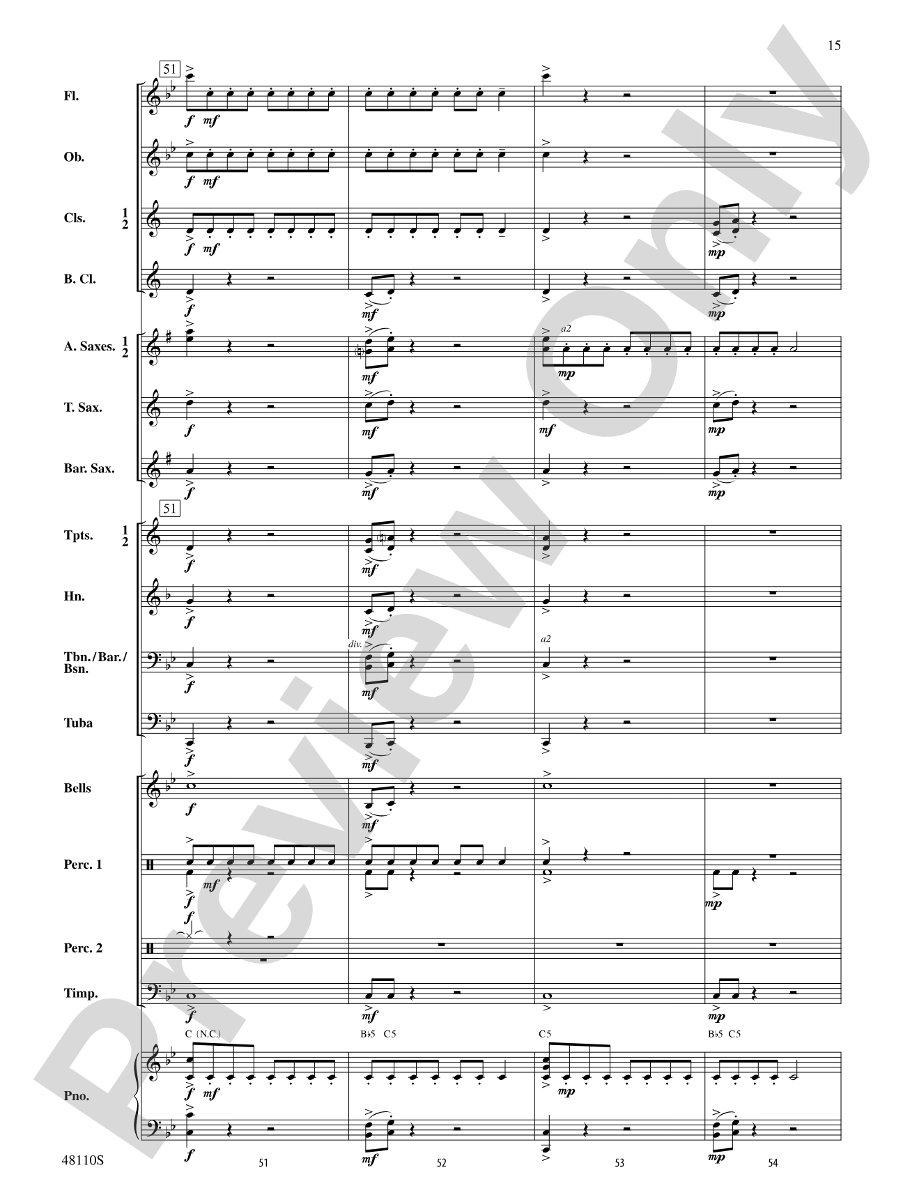 Escape from Thunder Mountain: Concert Band Conductor Score & Parts