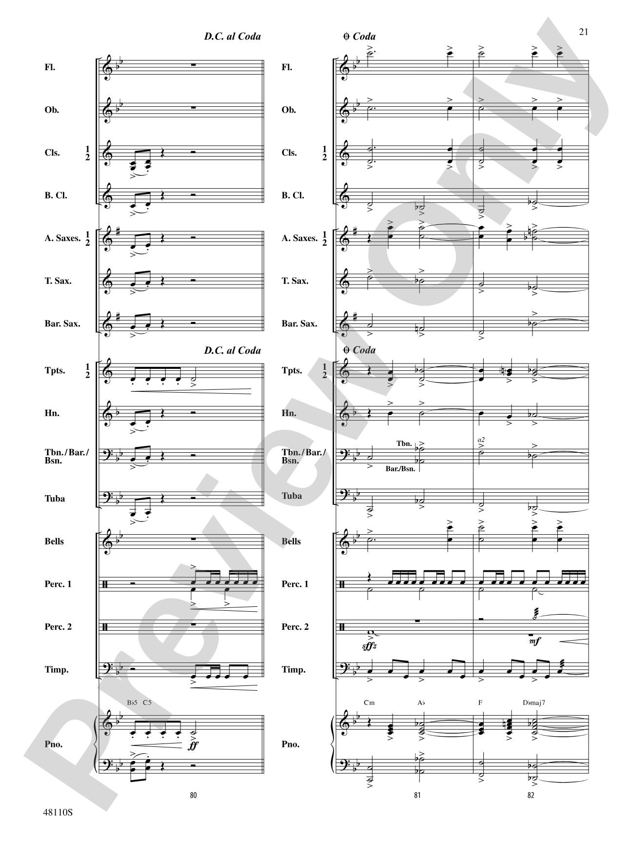 Escape from Thunder Mountain: Concert Band Conductor Score & Parts