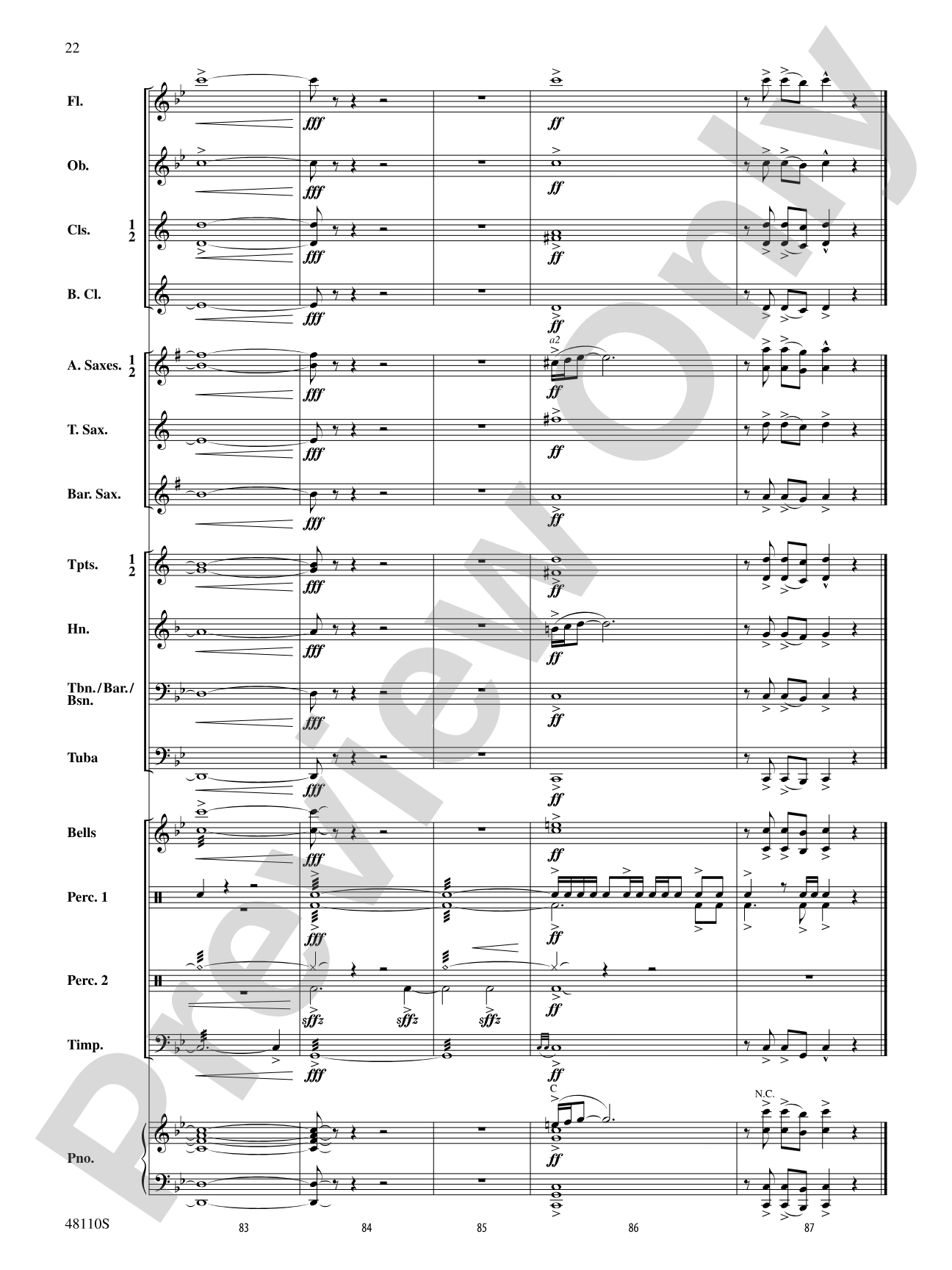 Escape from Thunder Mountain: Concert Band Conductor Score & Parts