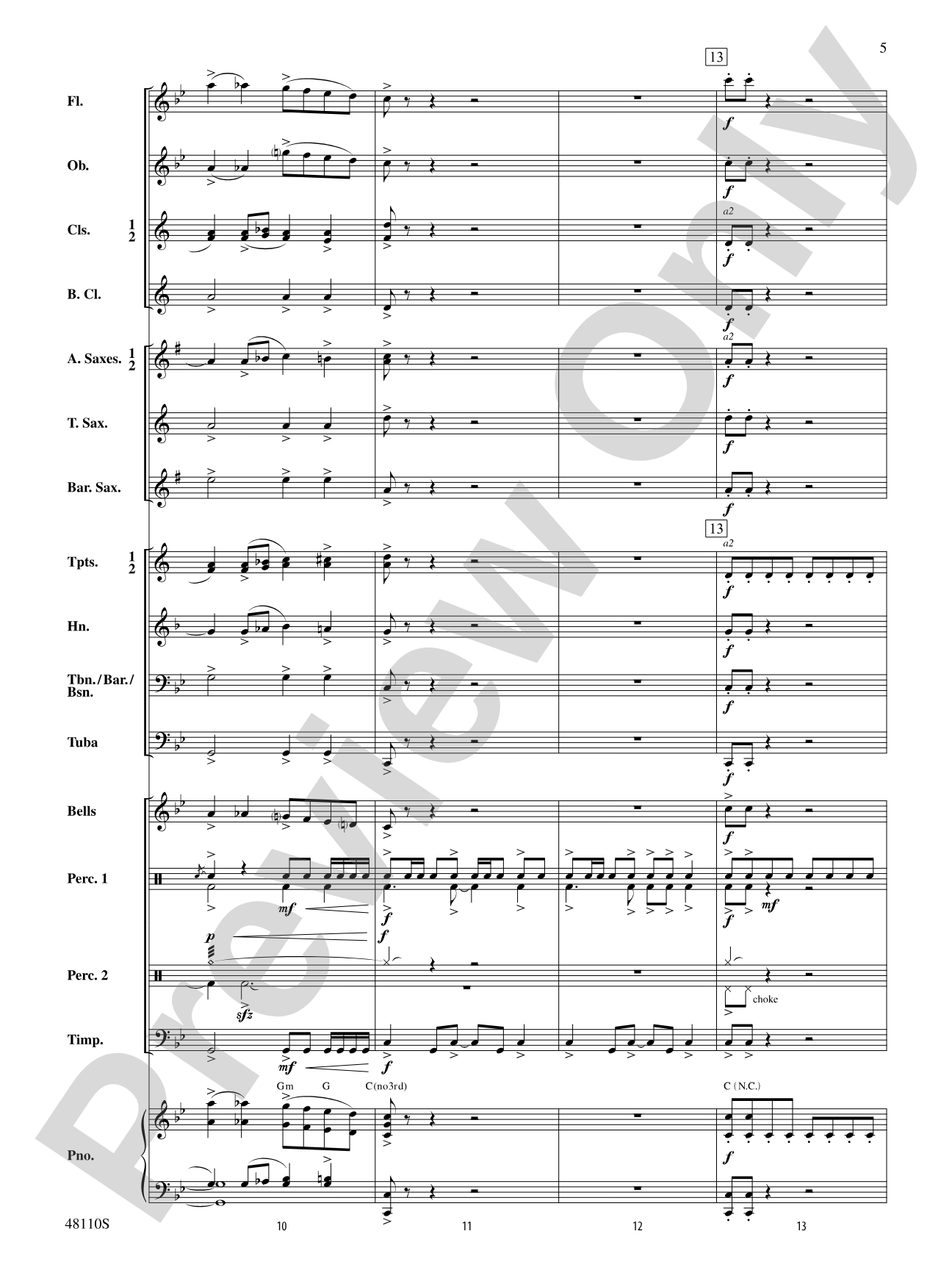 Escape from Thunder Mountain: Concert Band Conductor Score & Parts