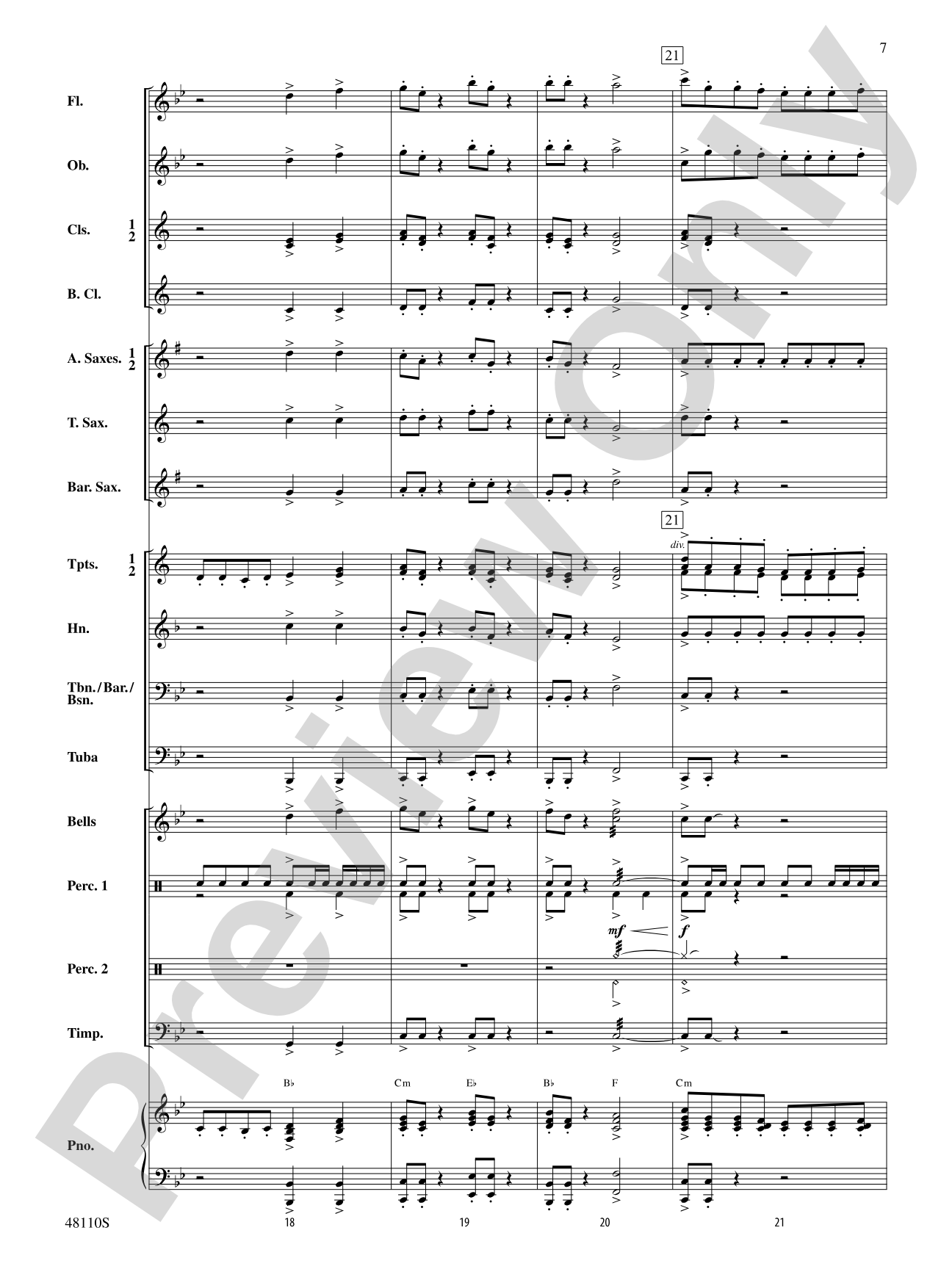 Escape from Thunder Mountain: Concert Band Conductor Score & Parts