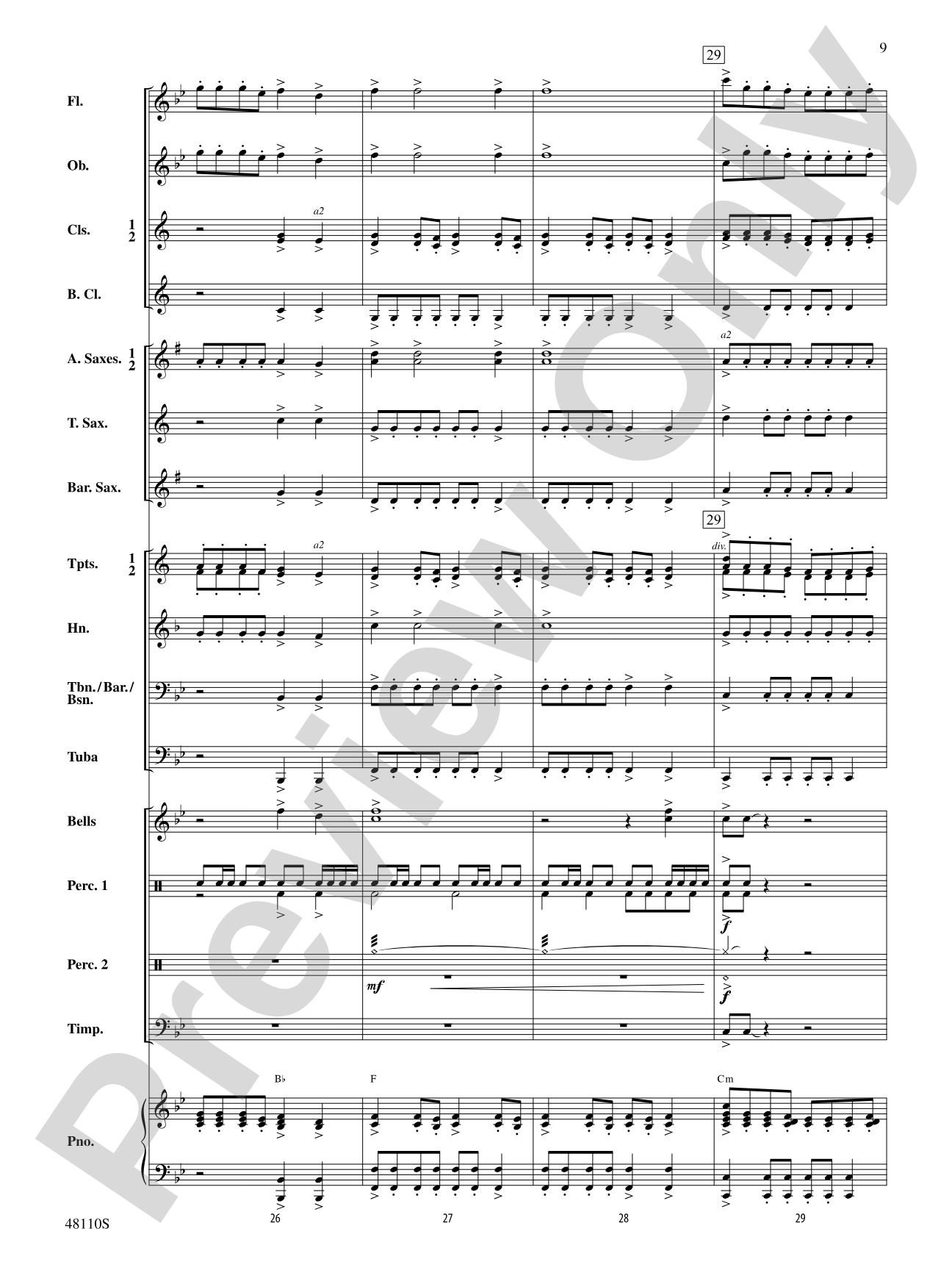 Escape from Thunder Mountain: Concert Band Conductor Score & Parts