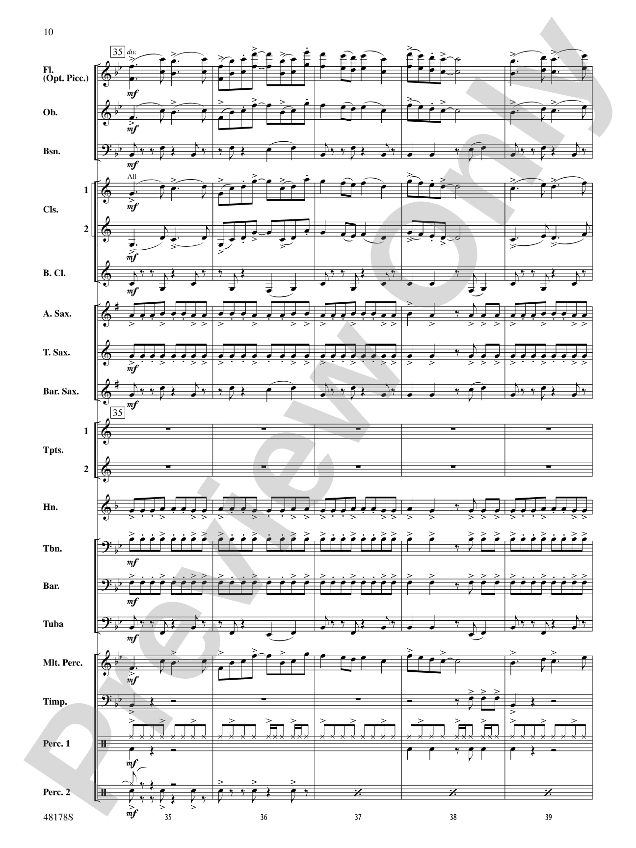 Shine Bright: Concert Band Conductor Score & Parts