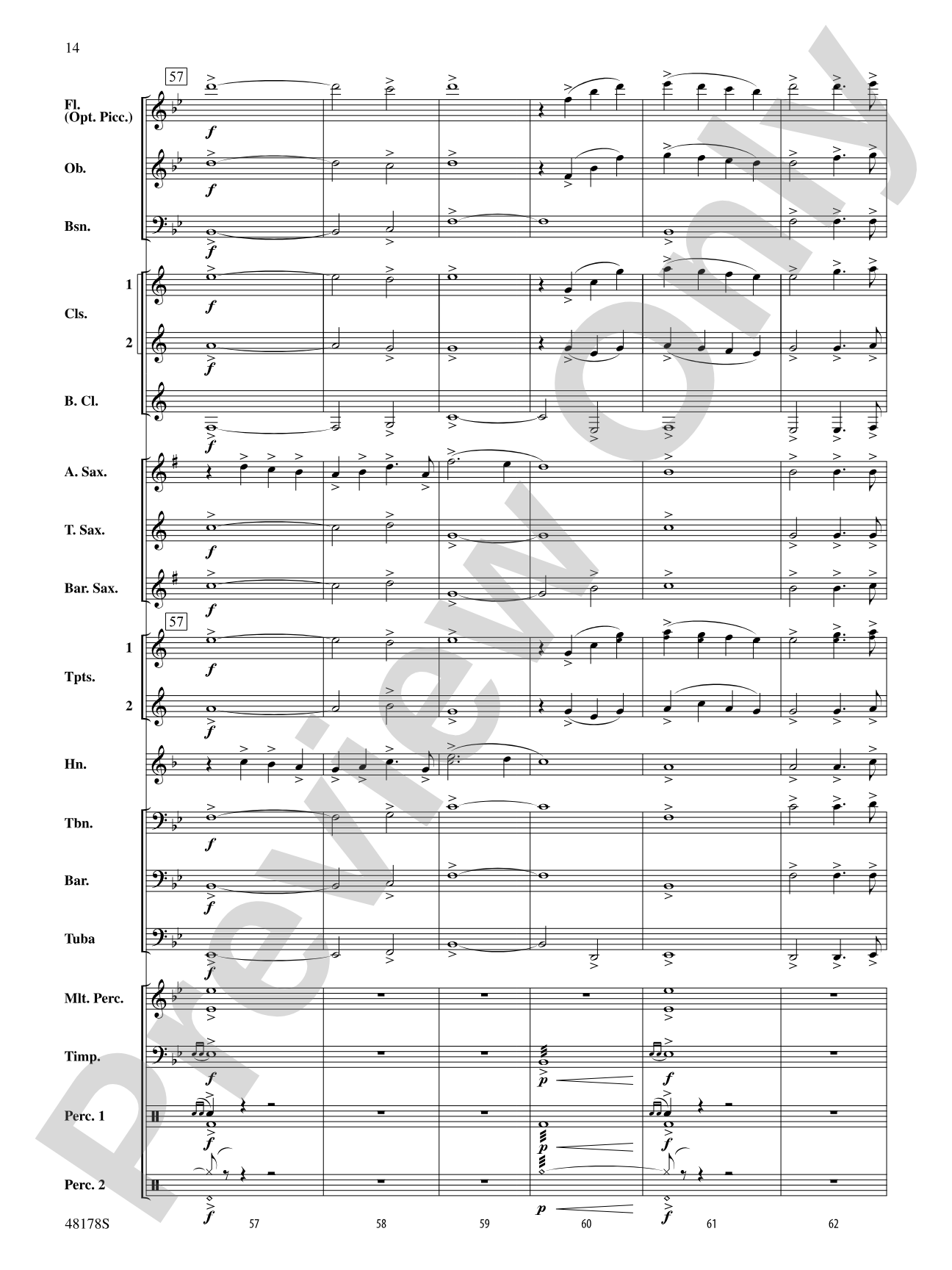 Shine Bright: Concert Band Conductor Score & Parts