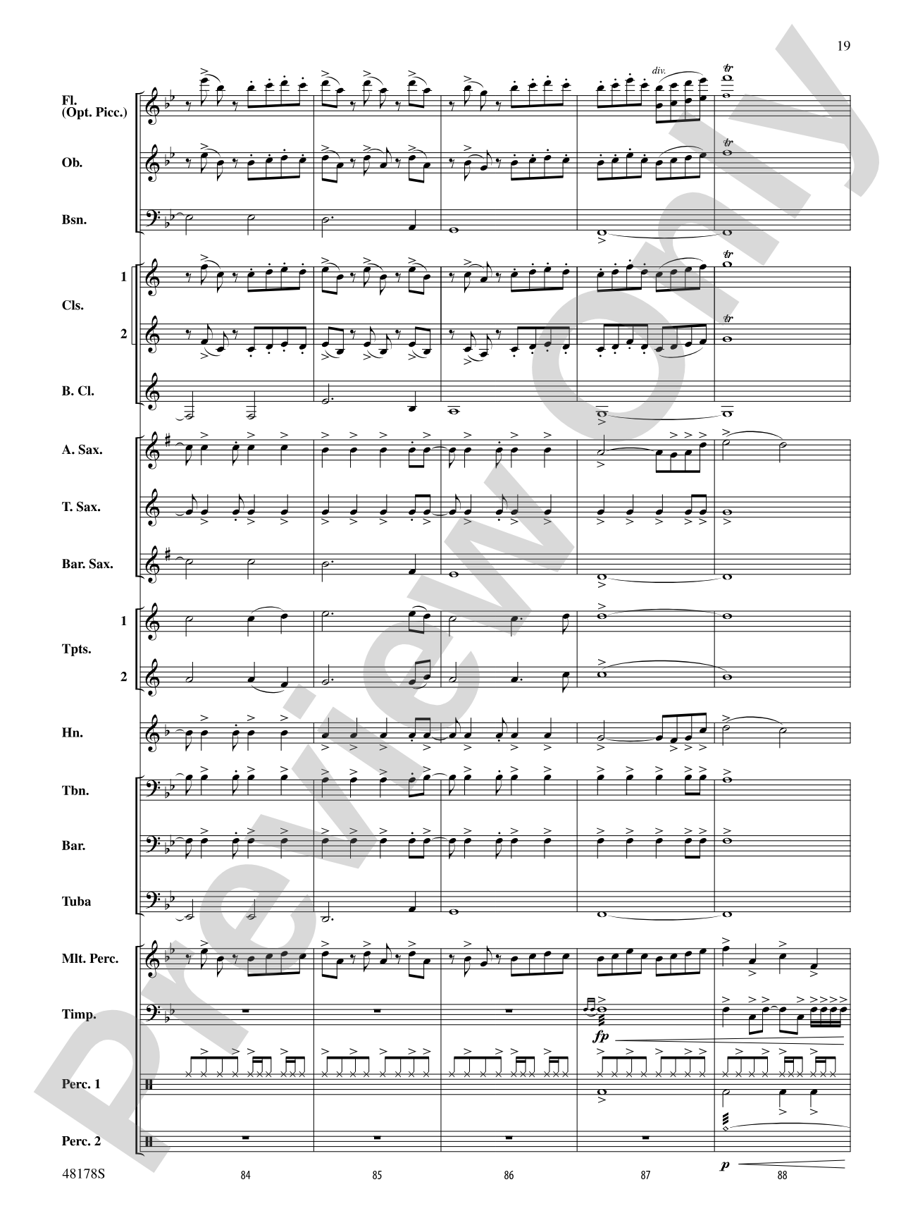 Shine Bright: Concert Band Conductor Score & Parts