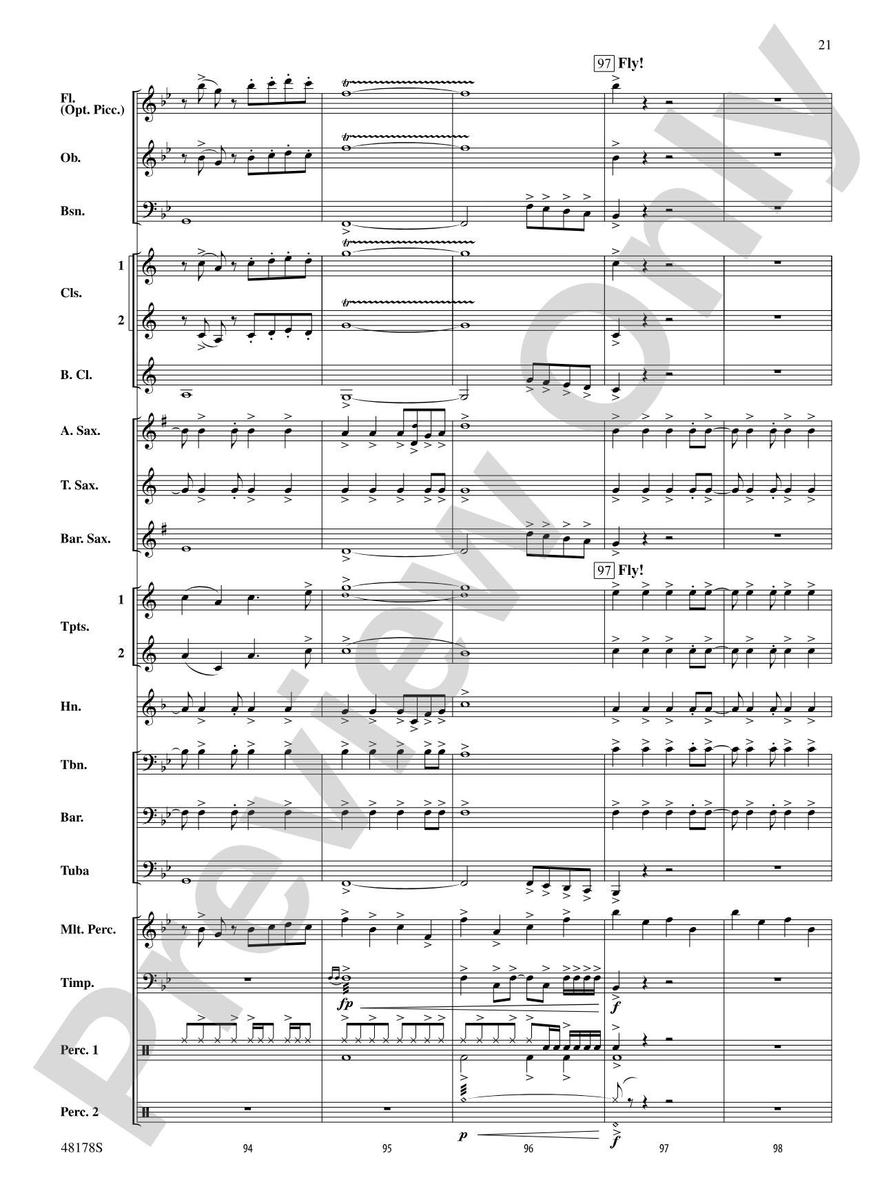 Shine Bright: Concert Band Conductor Score & Parts