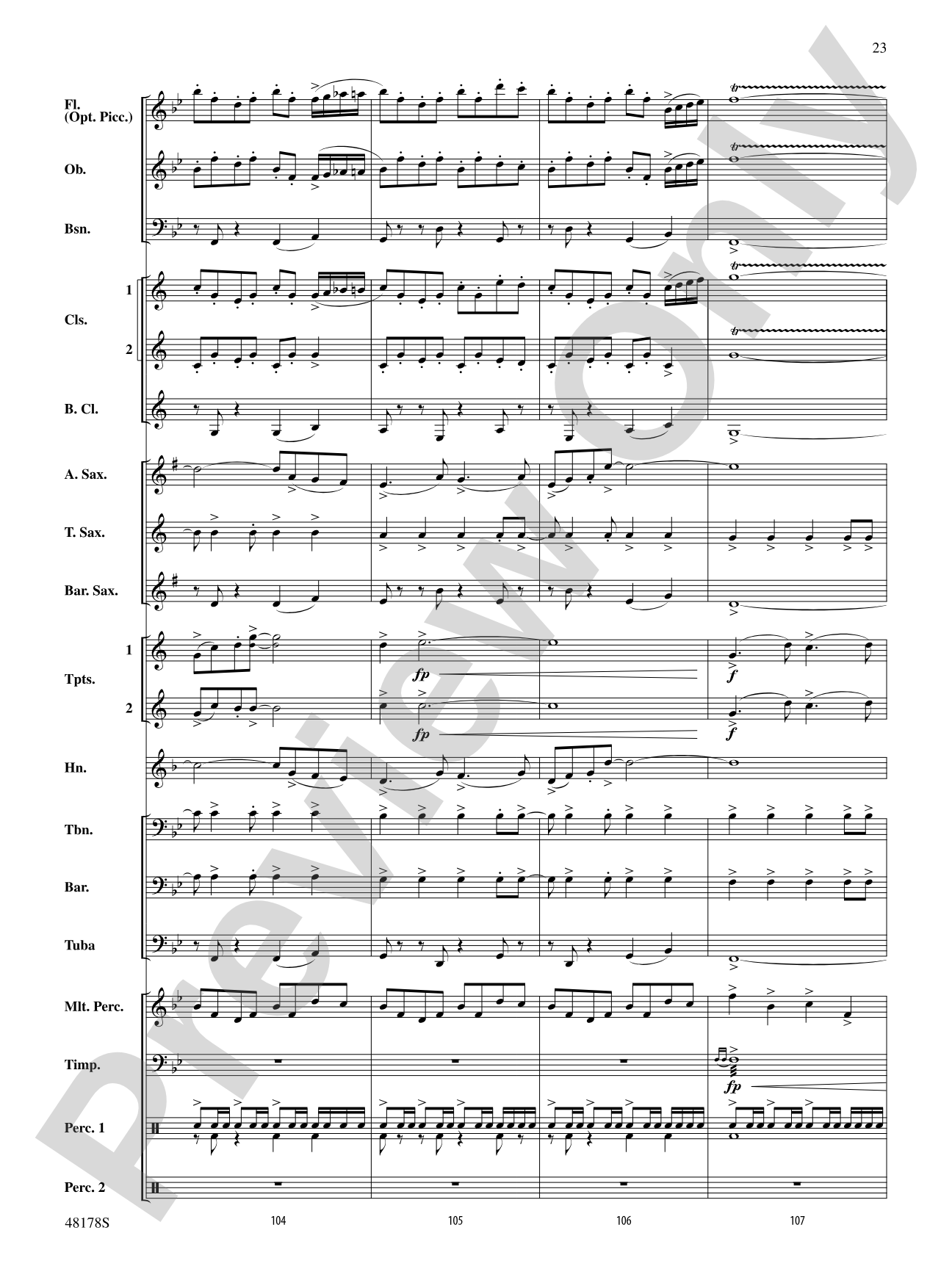 Shine Bright: Concert Band Conductor Score & Parts