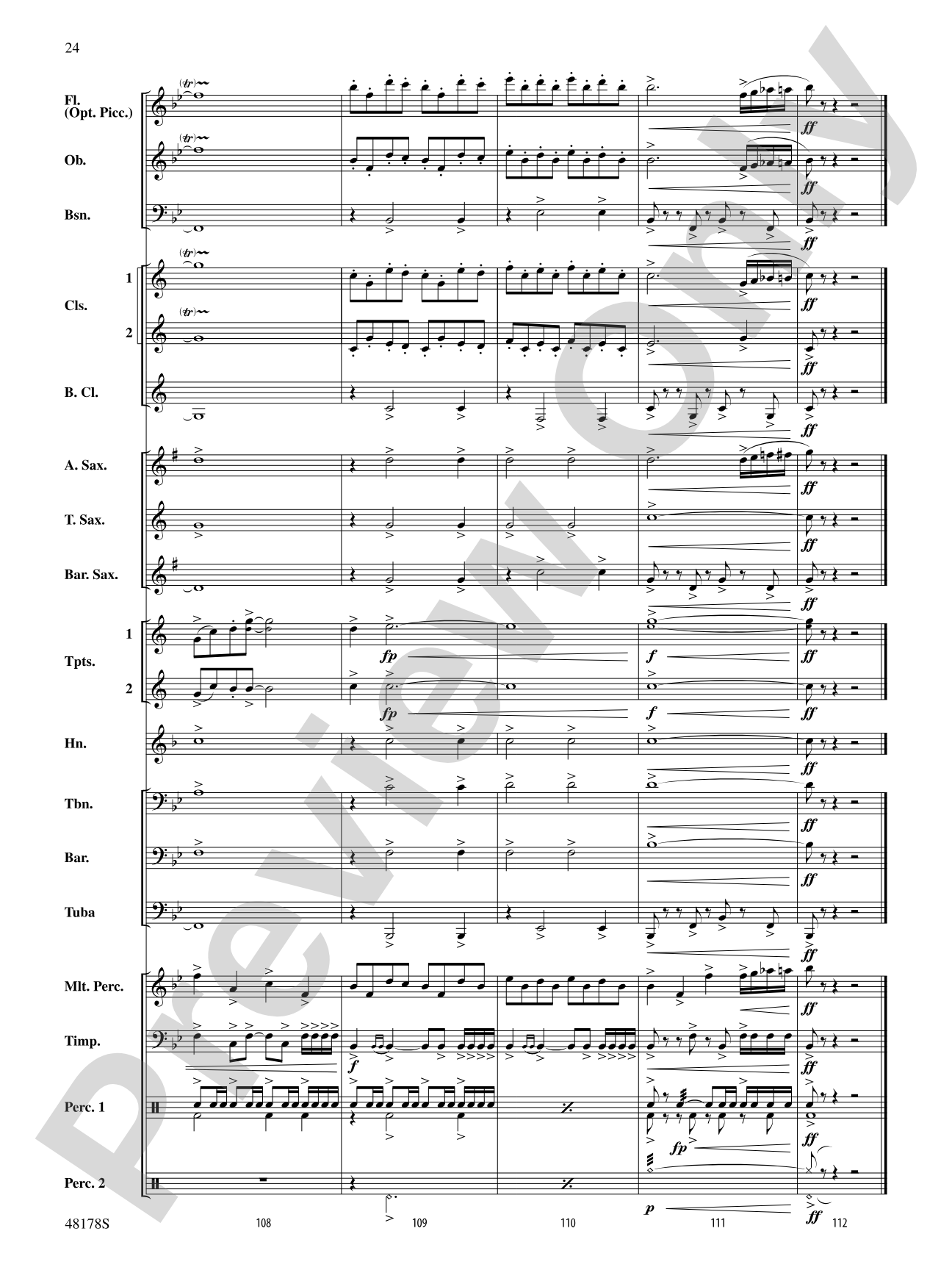 Shine Bright: Concert Band Conductor Score & Parts