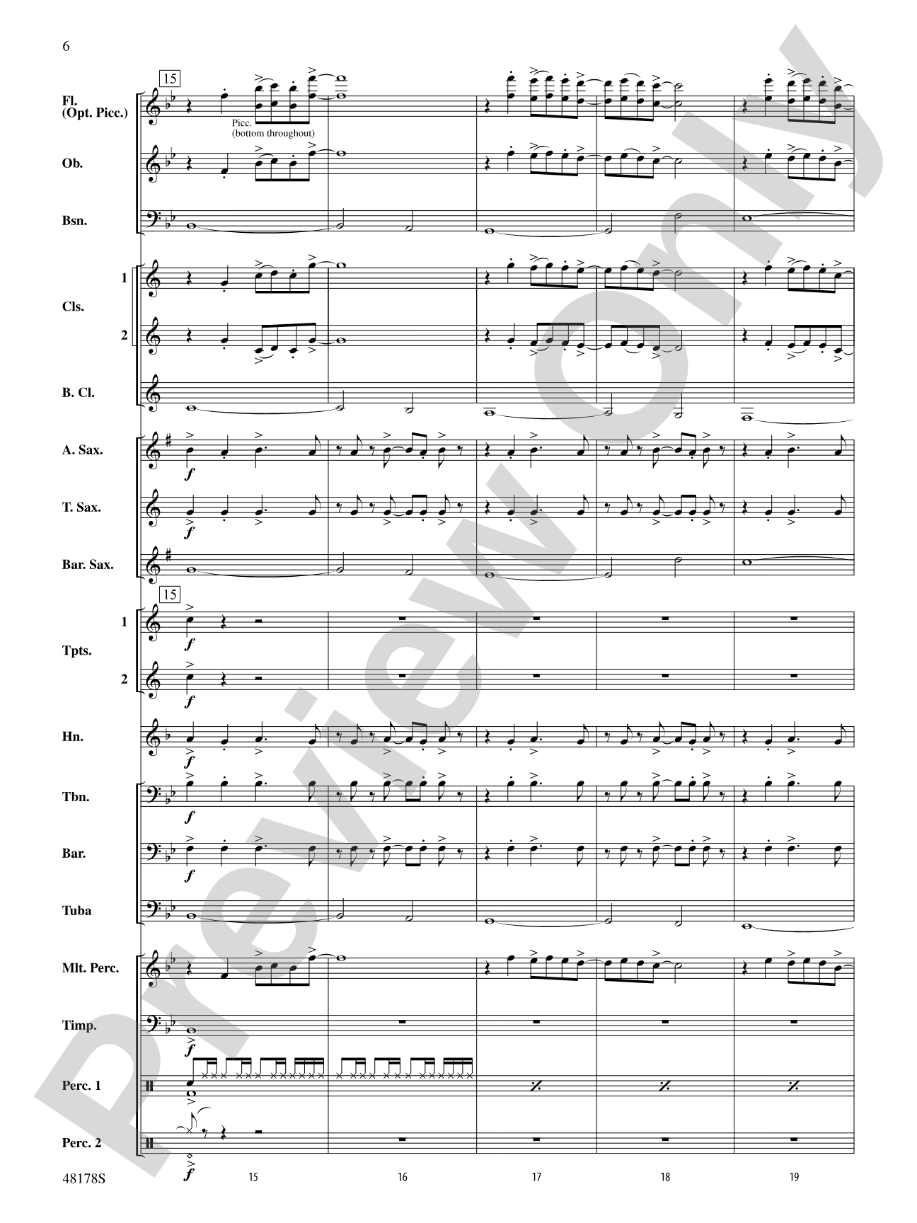 Shine Bright: Concert Band Conductor Score & Parts