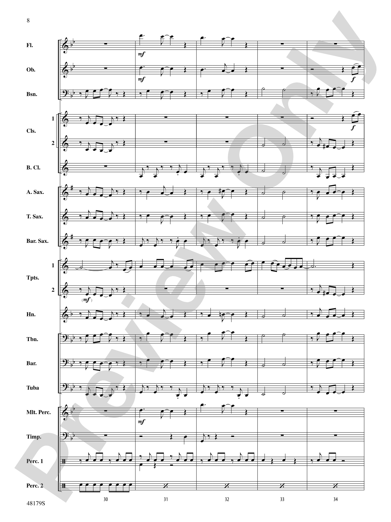 Star of the County Down: Concert Band Conductor Score & Parts