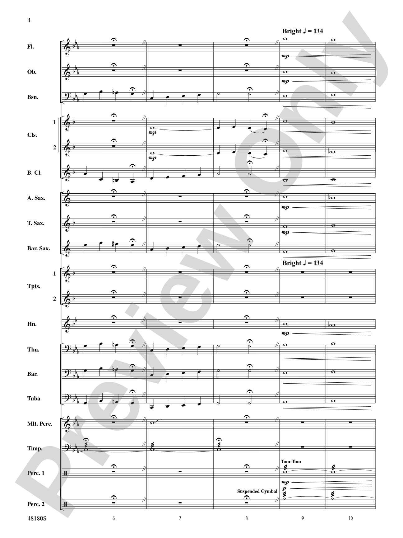 Astronomica: Concert Band Conductor Score & Parts