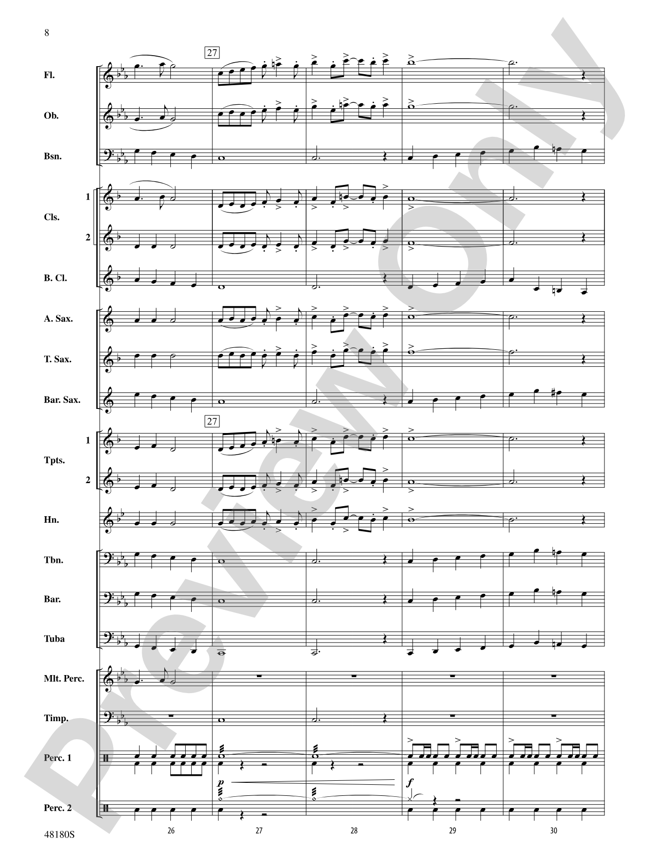 Astronomica: Concert Band Conductor Score & Parts