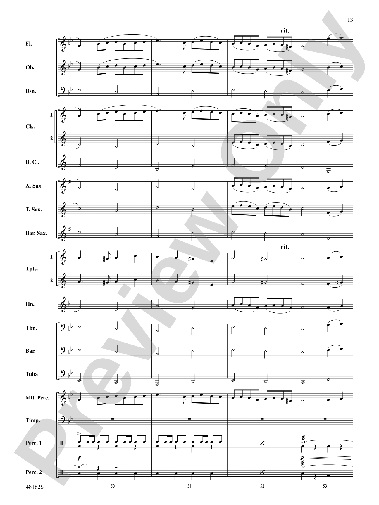Fantasia on a Catalonian Carol: Concert Band Conductor Score & Parts