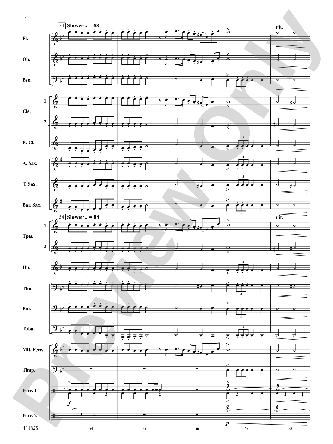 Fantasia on a Catalonian Carol: Concert Band Conductor Score & Parts