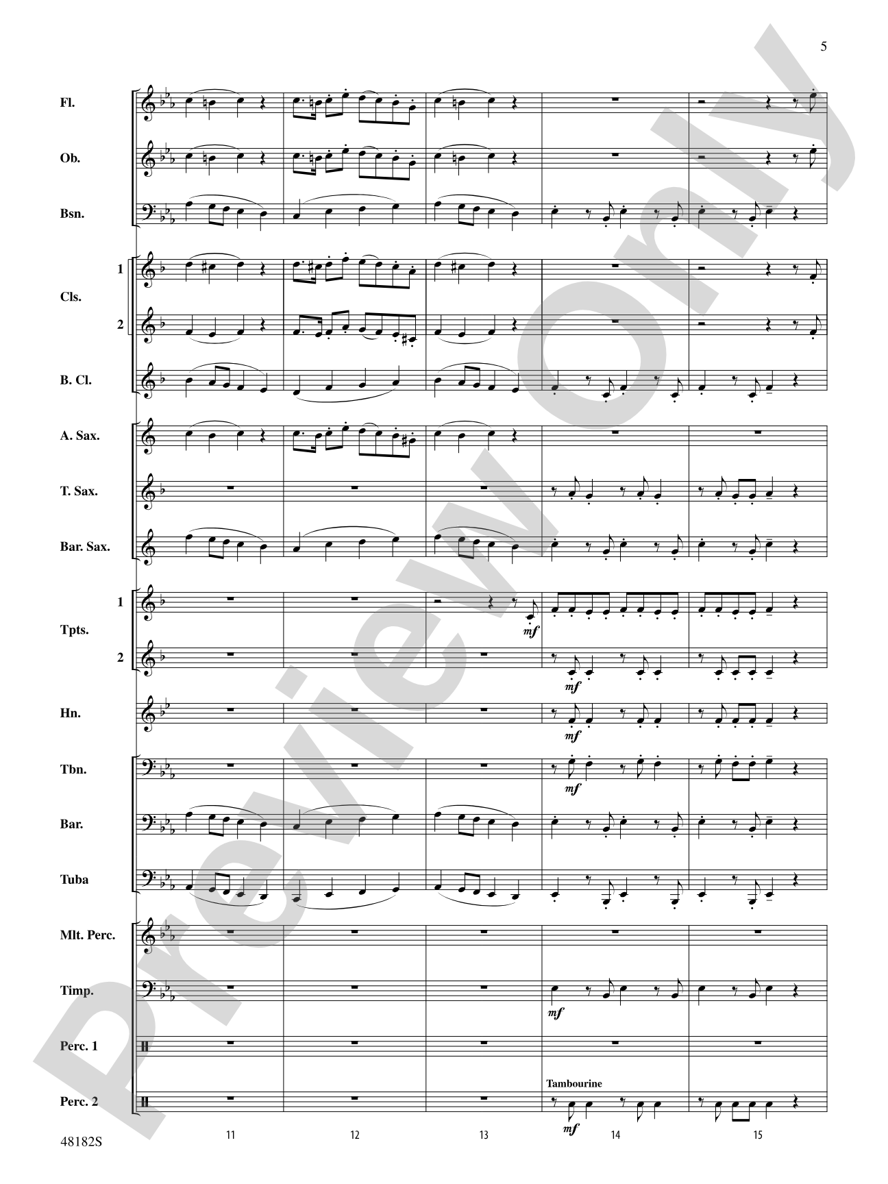 Fantasia on a Catalonian Carol: Concert Band Conductor Score & Parts