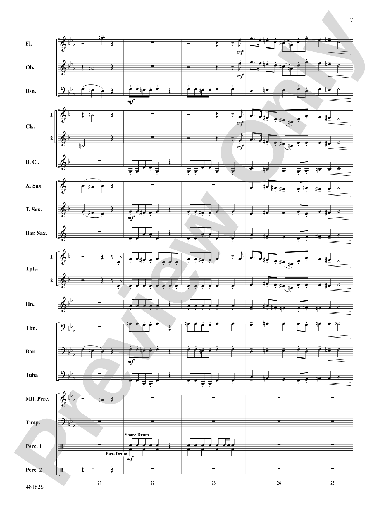 Fantasia on a Catalonian Carol: Concert Band Conductor Score & Parts