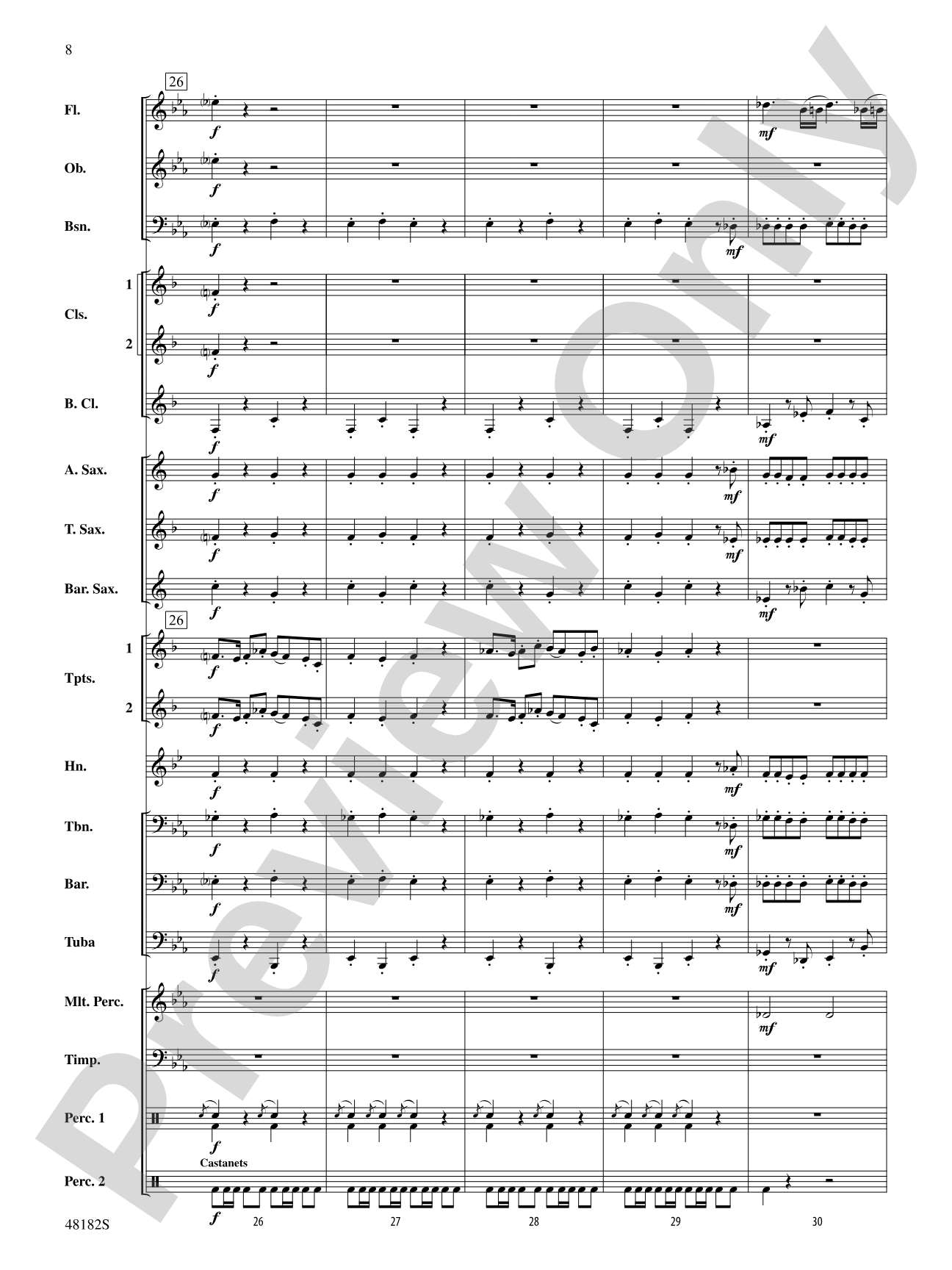 Fantasia on a Catalonian Carol: Concert Band Conductor Score & Parts