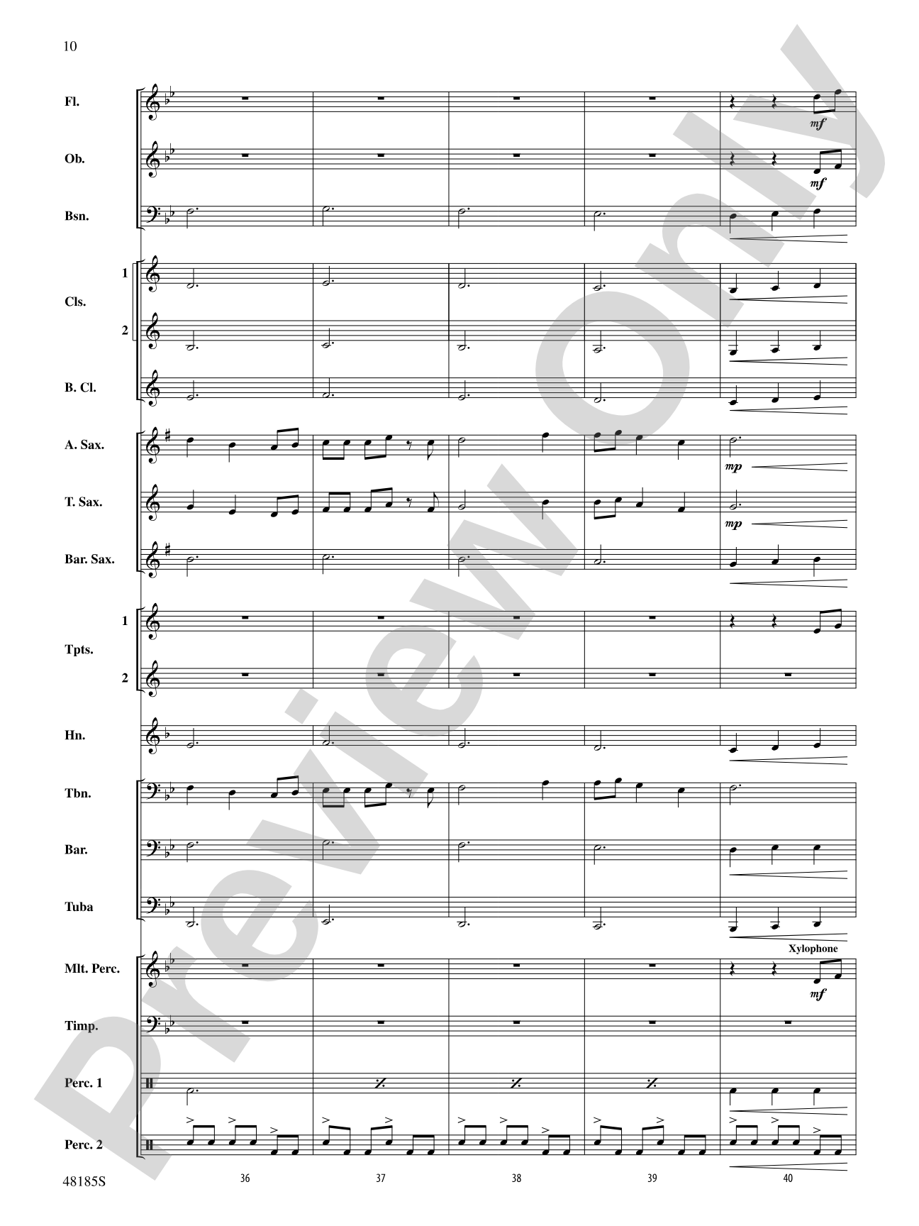 Derivations: Concert Band Conductor Score & Parts