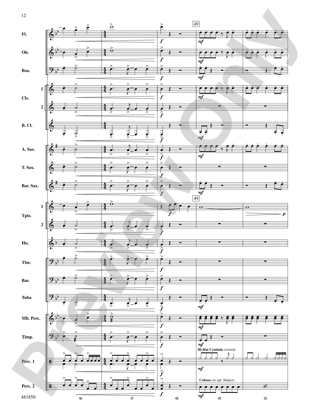 Derivations: Concert Band Conductor Score & Parts