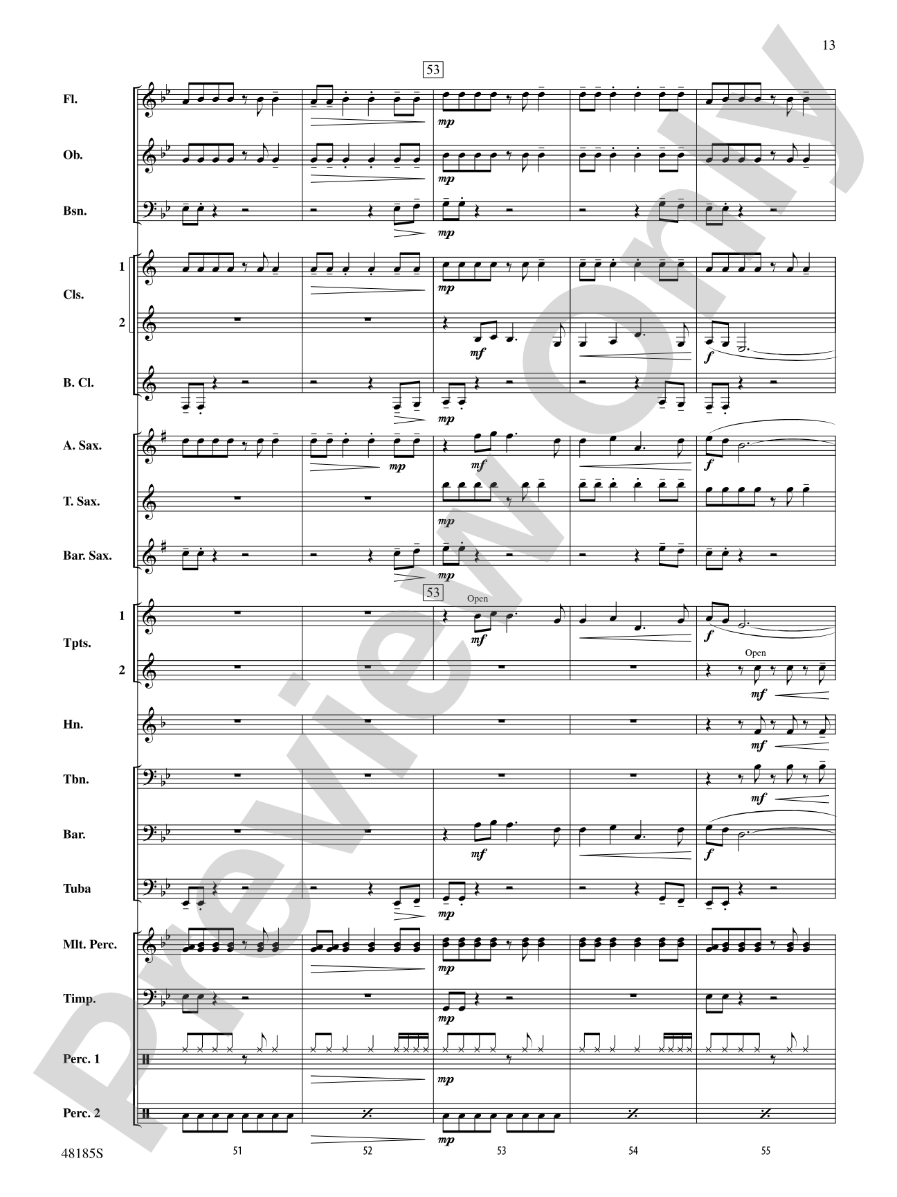 Derivations: Concert Band Conductor Score & Parts