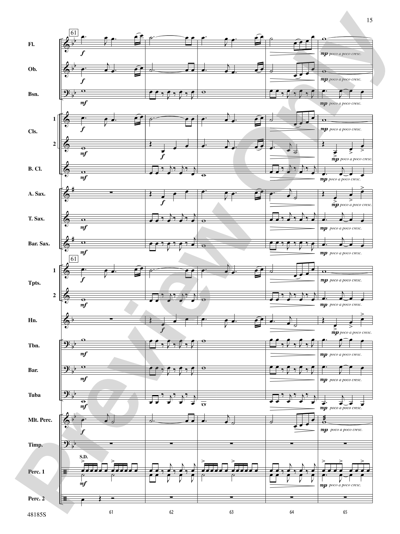 Derivations: Concert Band Conductor Score & Parts