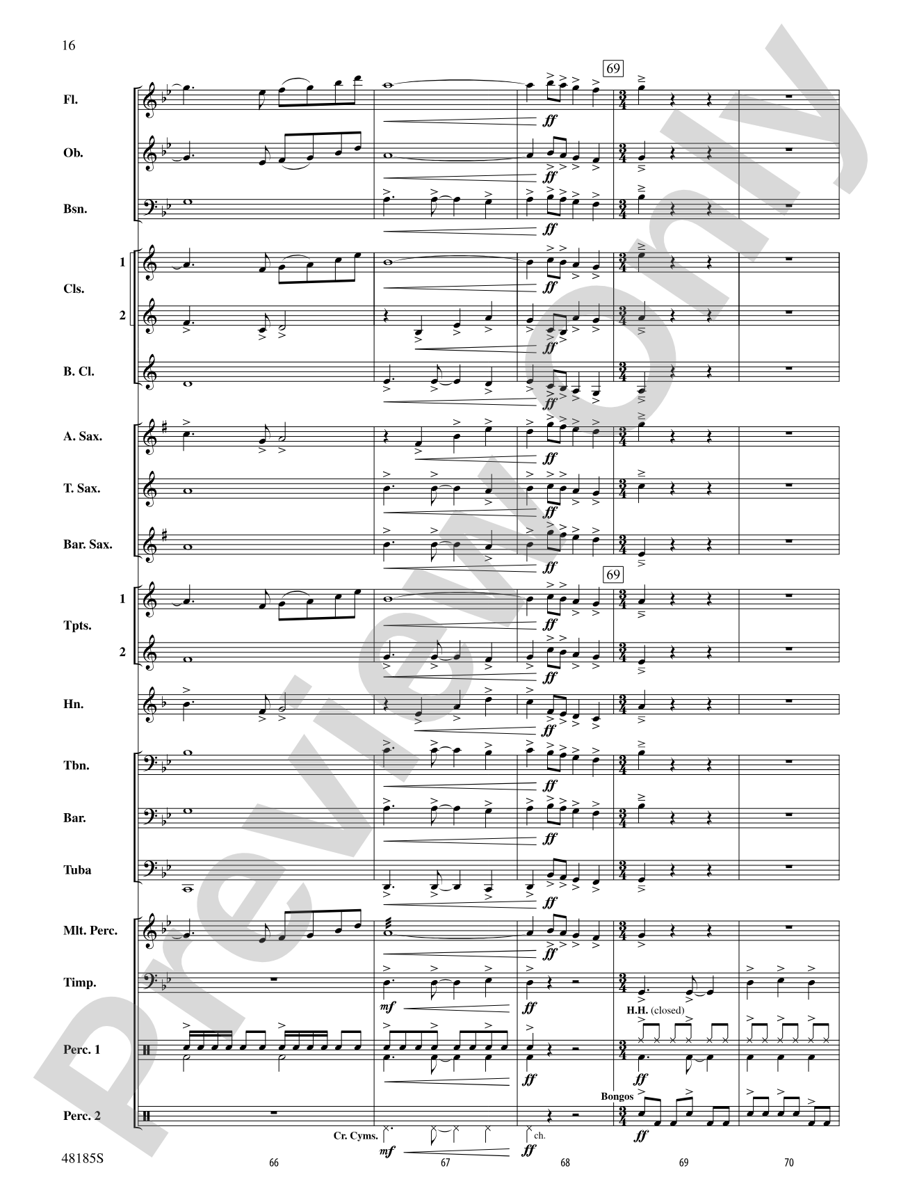 Derivations: Concert Band Conductor Score & Parts