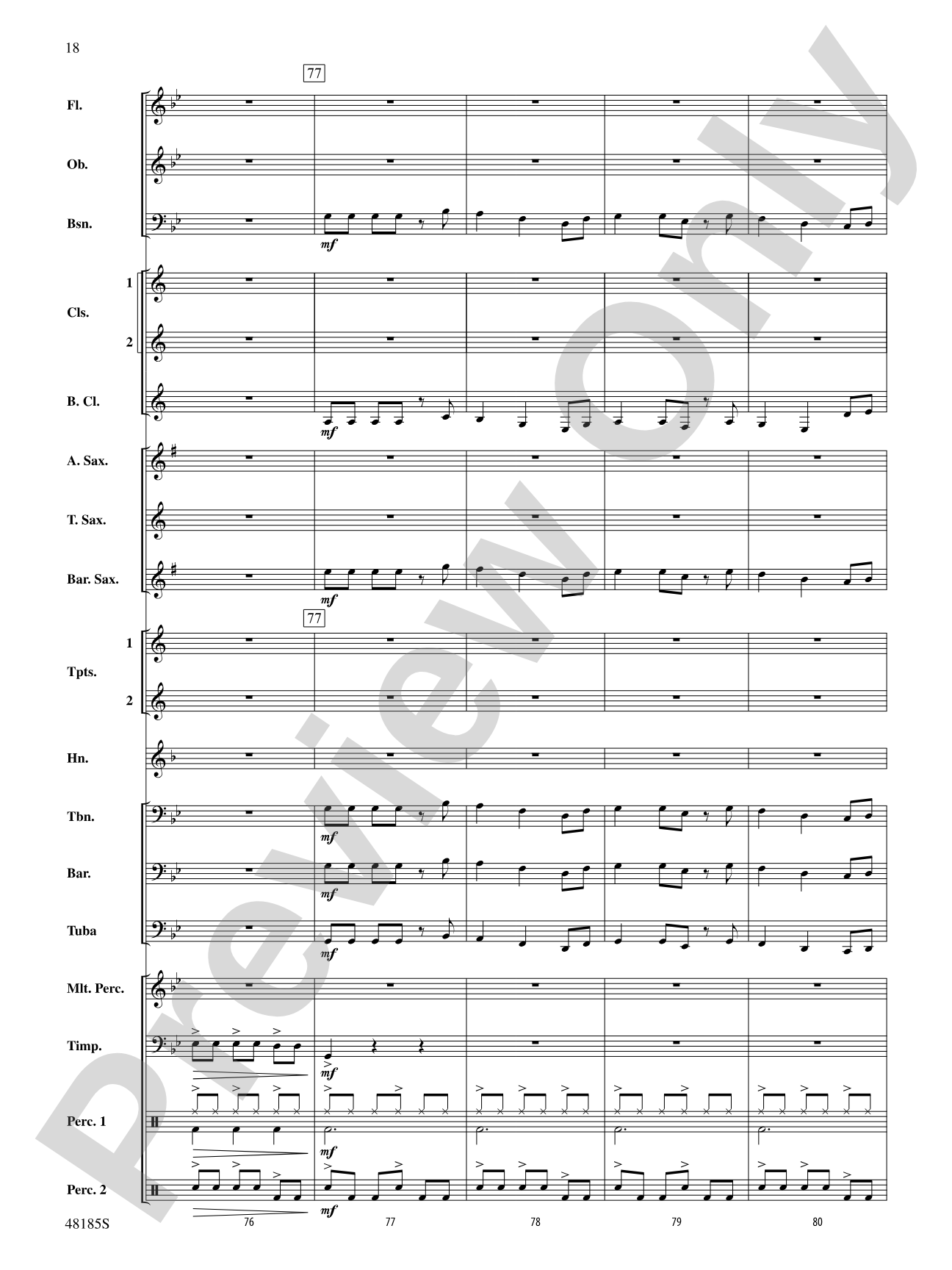 Derivations: Concert Band Conductor Score & Parts