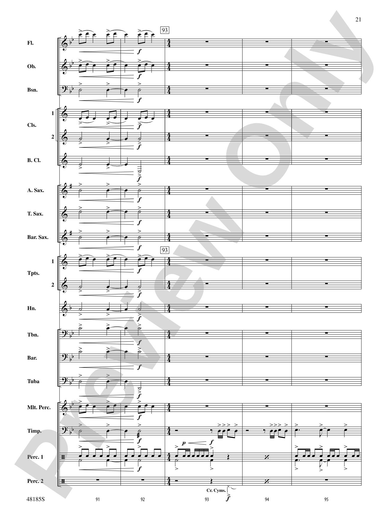 Derivations: Concert Band Conductor Score & Parts