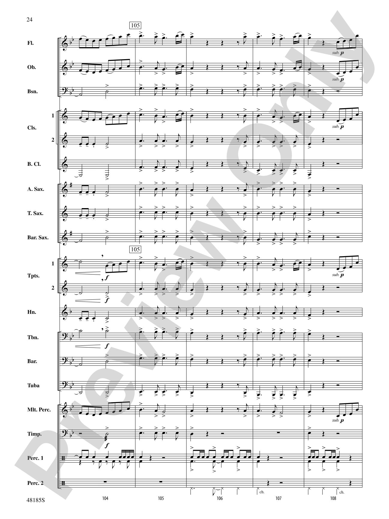 Derivations: Concert Band Conductor Score & Parts