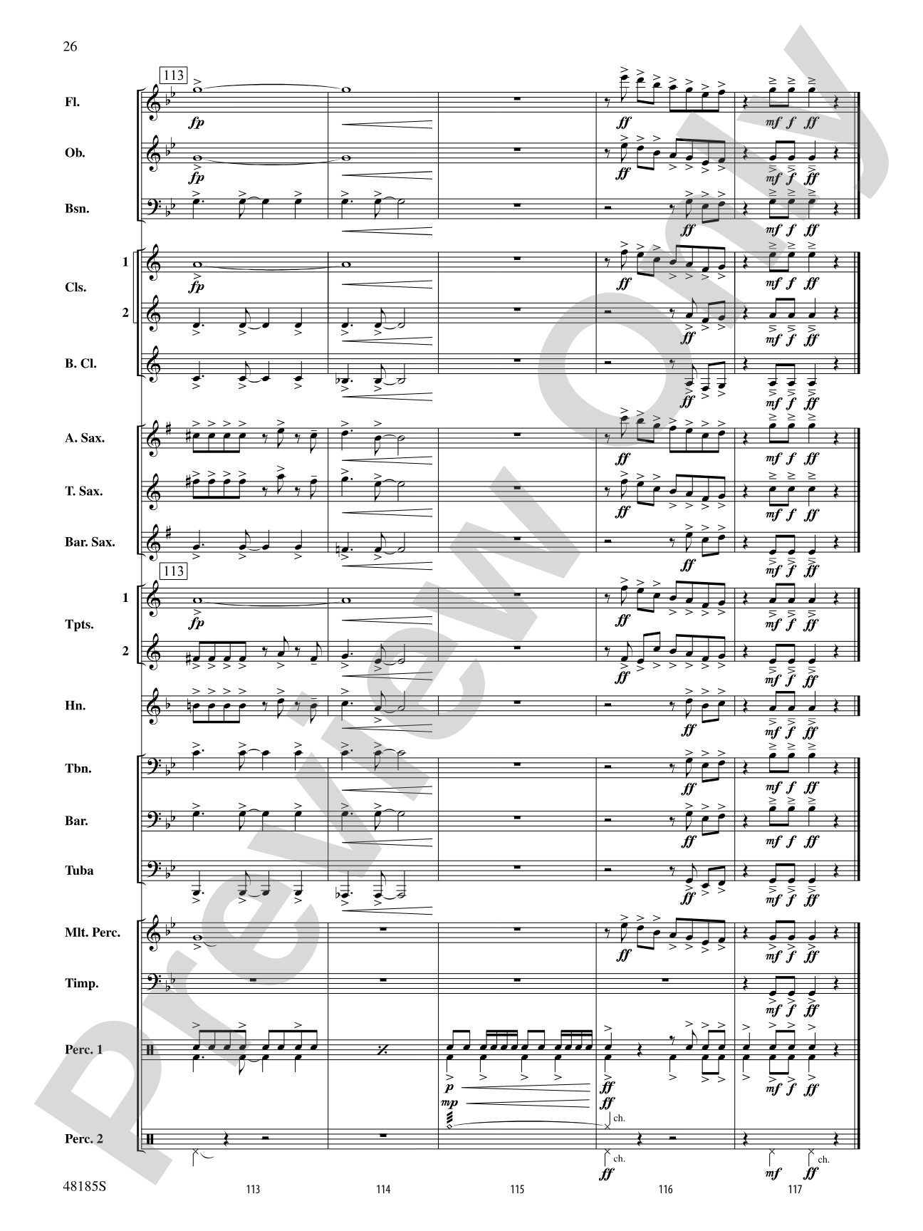 Derivations: Concert Band Conductor Score & Parts