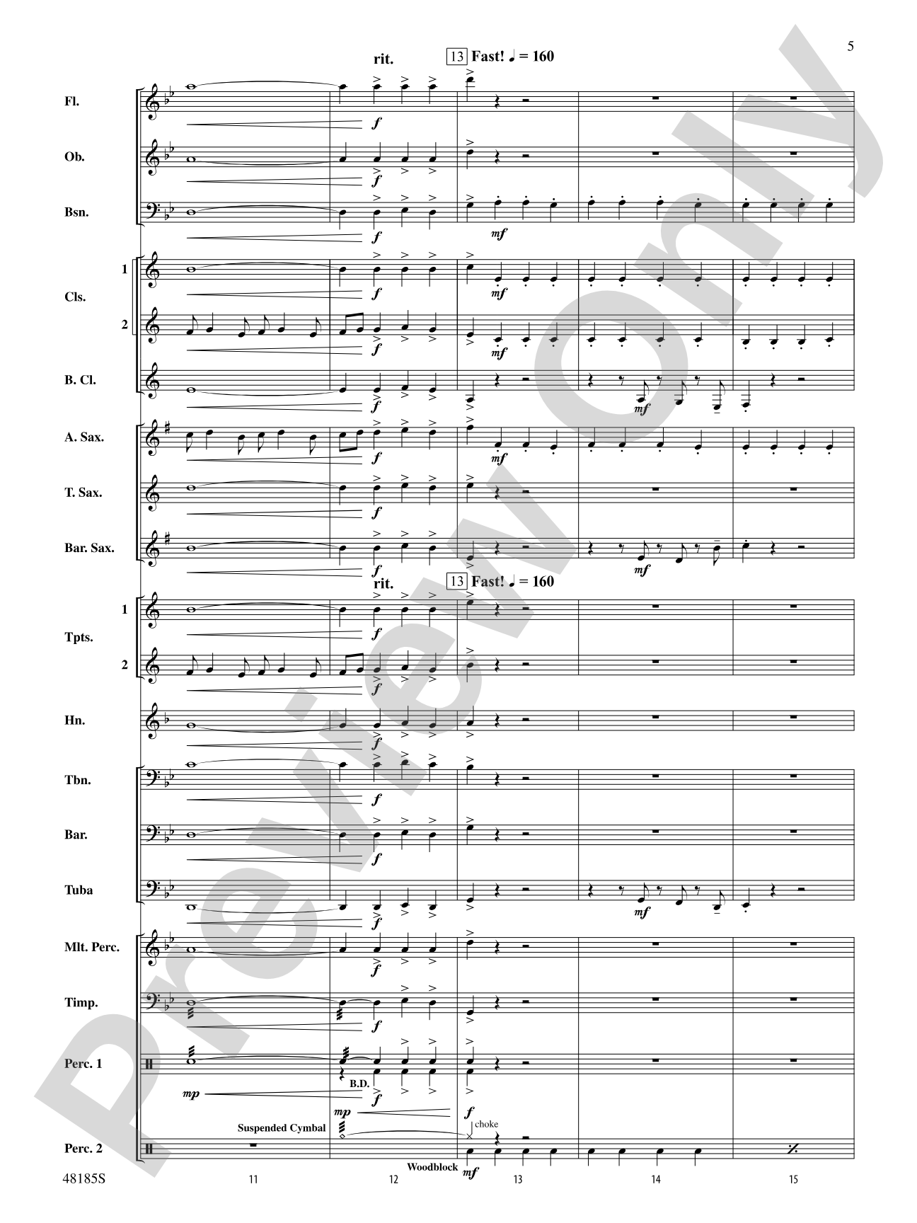 Derivations: Concert Band Conductor Score & Parts