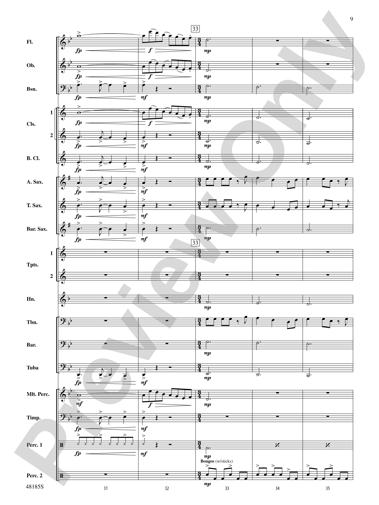 Derivations: Concert Band Conductor Score & Parts