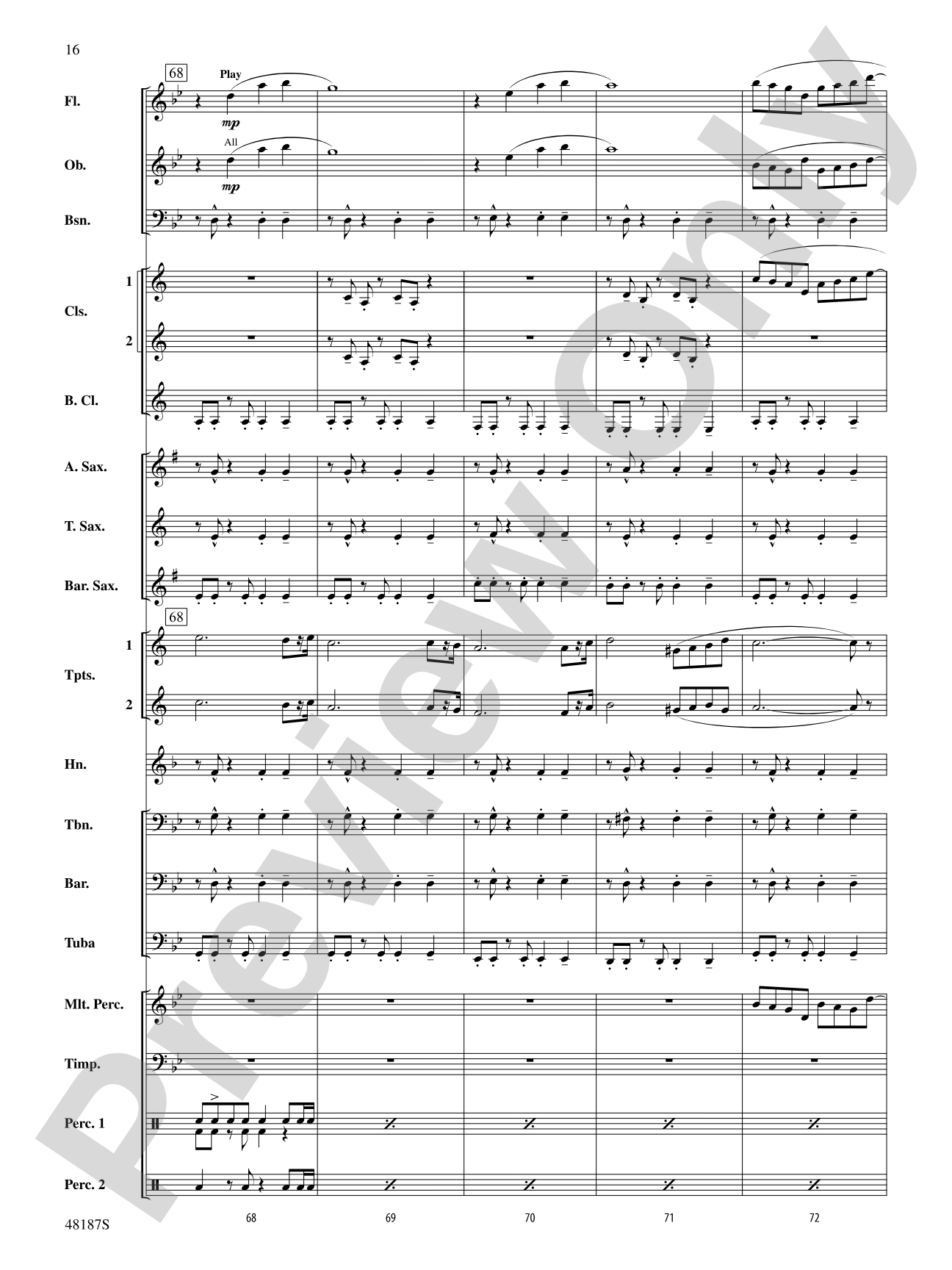 Fortaleza: Concert Band Conductor Score & Parts