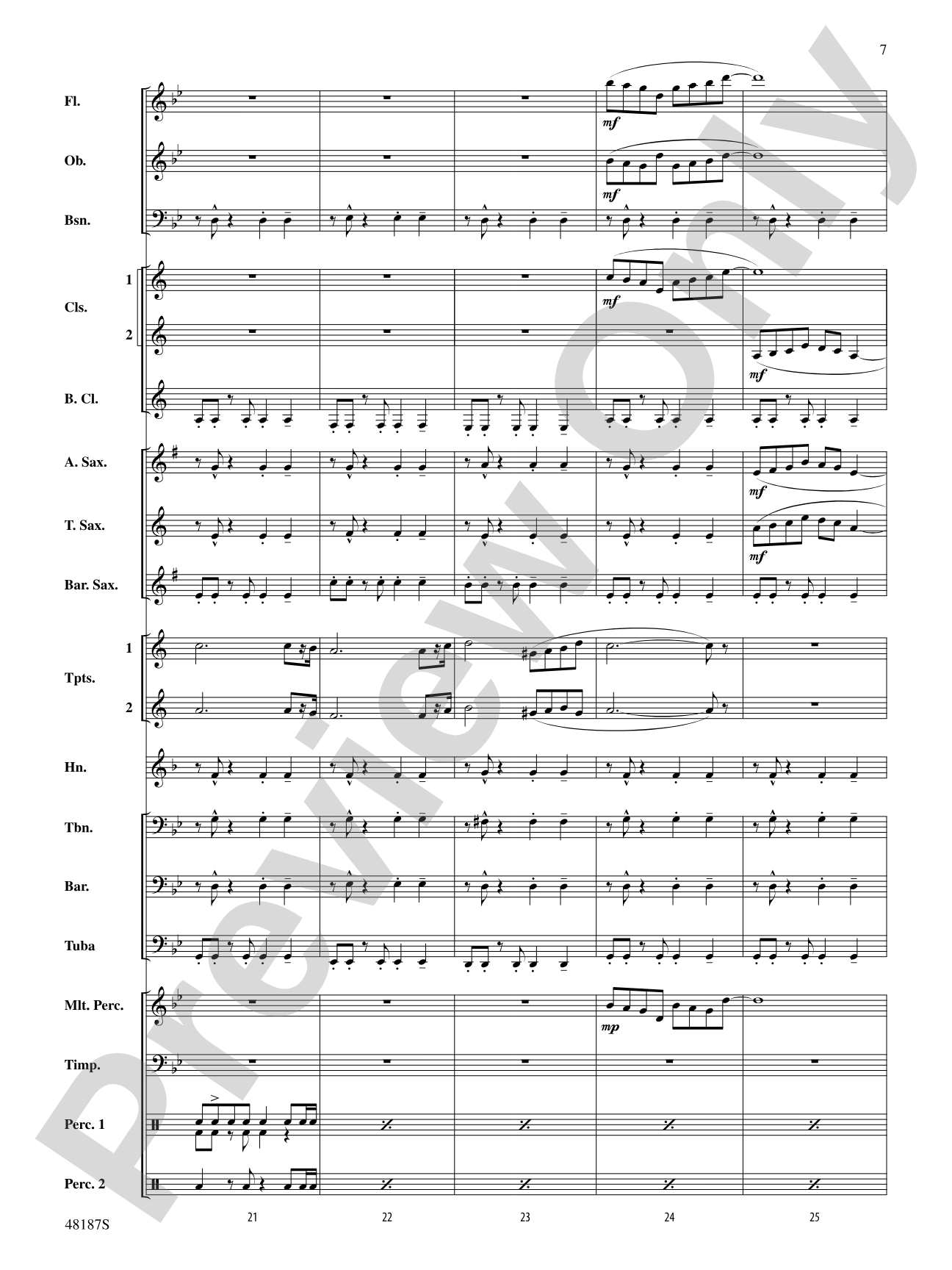 Fortaleza: Concert Band Conductor Score & Parts