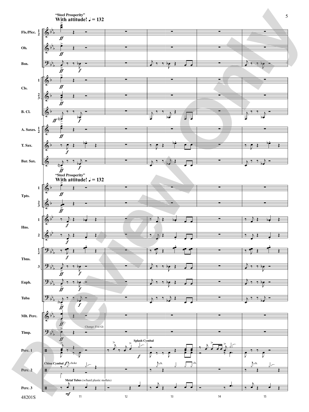 Steel Valley Transformation: Concert Band Conductor Score & Parts