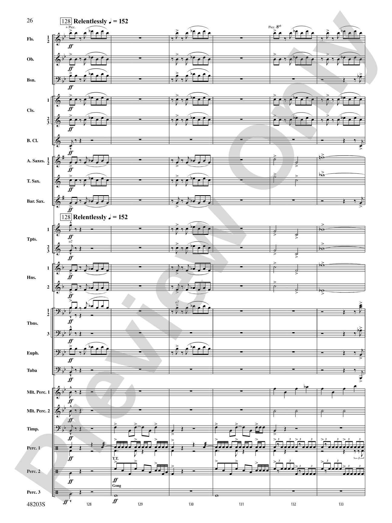 The Summoning: Concert Band Conductor Score & Parts