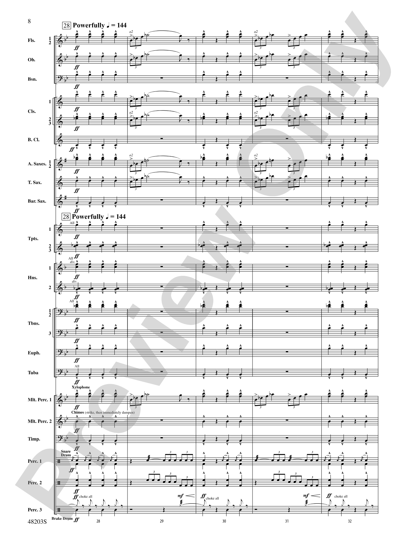 The Summoning: Concert Band Conductor Score & Parts