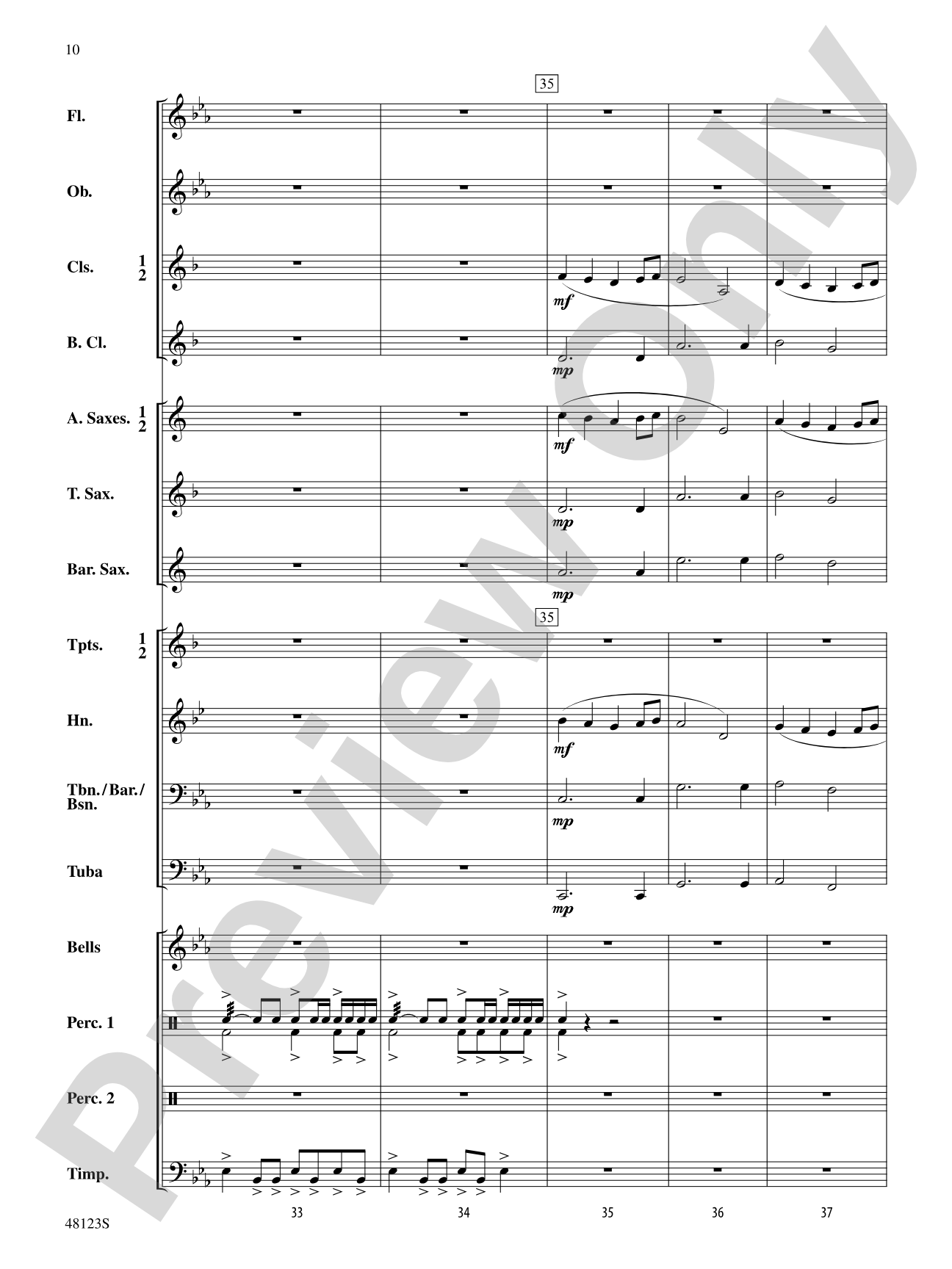 Pine Island March: Concert Band Conductor Score & Parts