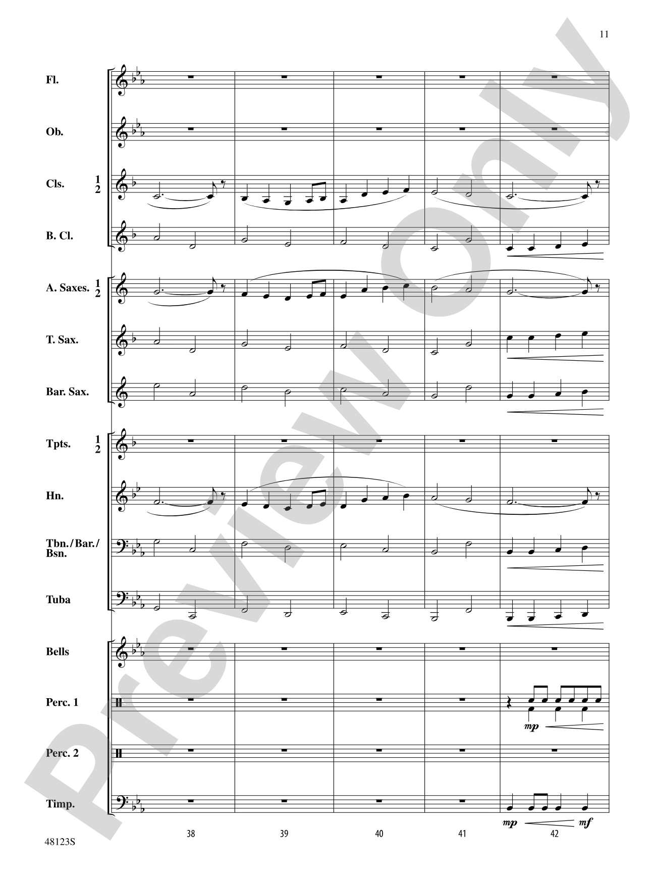 Pine Island March: Concert Band Conductor Score & Parts